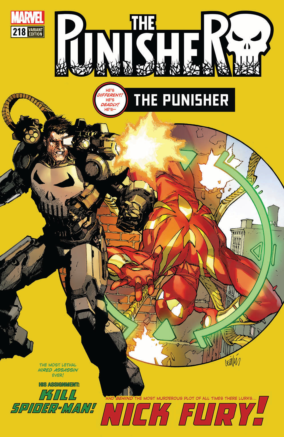 PUNISHER #218 LEGACY SSCO EXCLUSIVE LEINIL YU HOMAGE VARIANT 2017