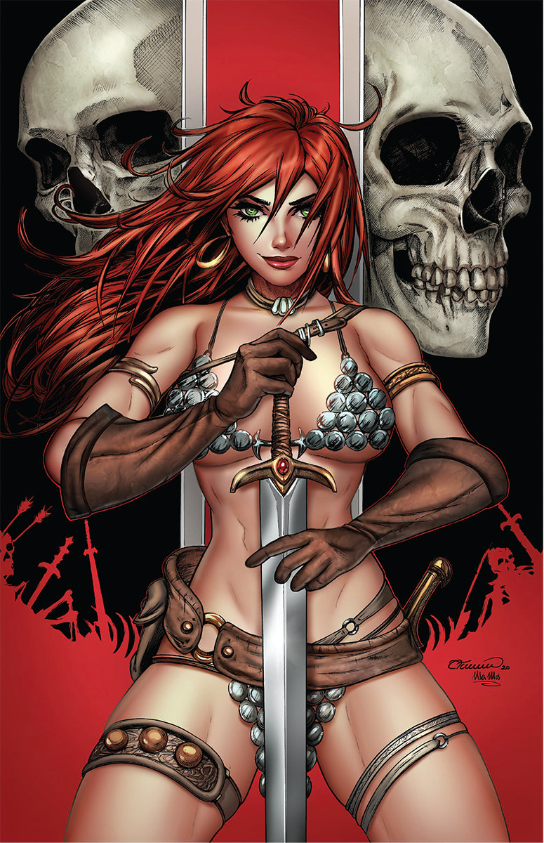 RED SONJA PRICE OF BLOOD #1 UNKNOWN COMICS COLLETTE TURNER EXCLUSIVE VIRGIN VAR (12/09/2020)