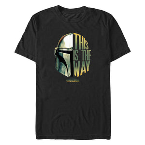 Men's Star Wars THE WAY HELMET T-Shirt
