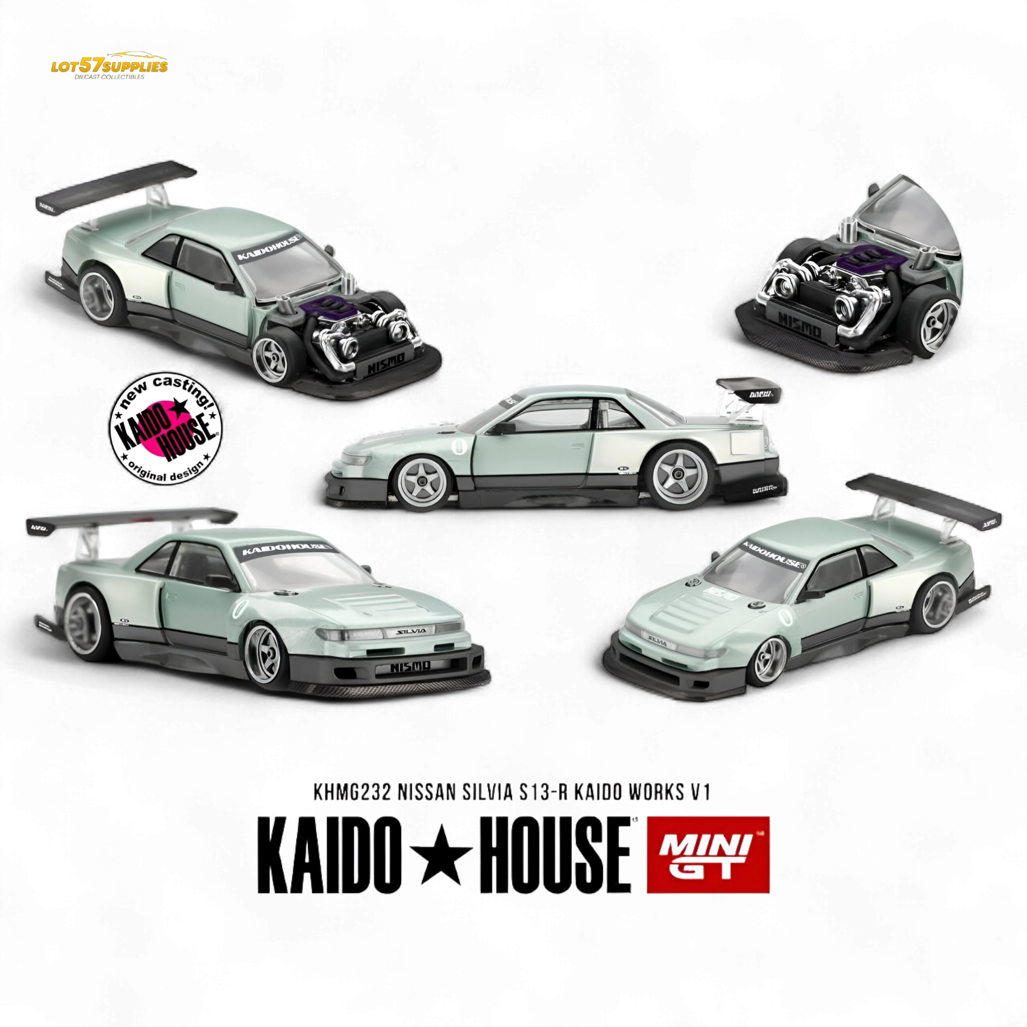 (Pre-Order) Kaido House Nissan Silvia S13-R - 1:64