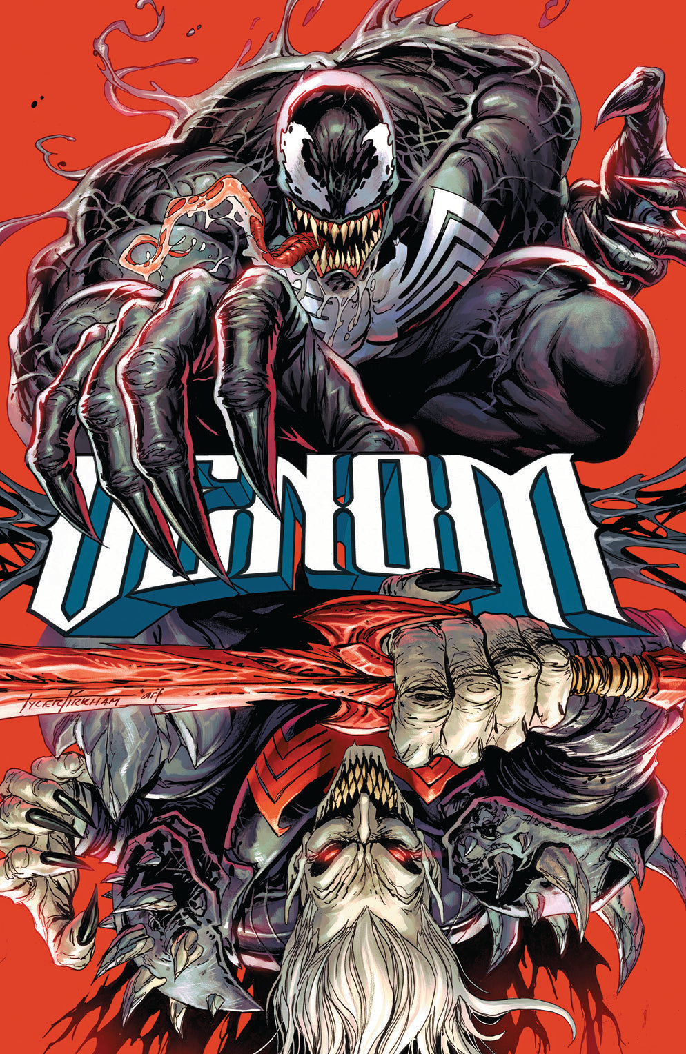 (2) AC Comics Venom 250 Red Virgin Cover by Tyler Kirkham