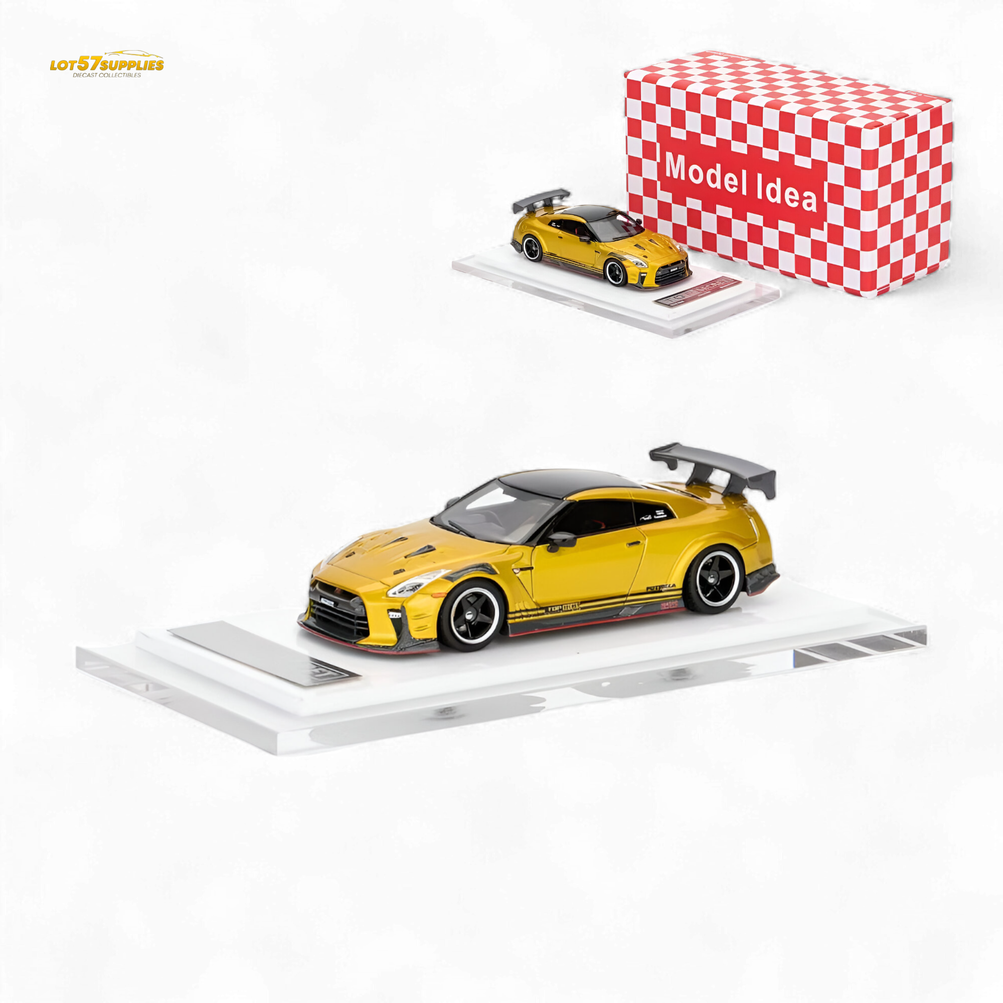Model Idea GT-R R35 TOP SECRET Modified Version Resin 1:64 - Limited to 299pcs