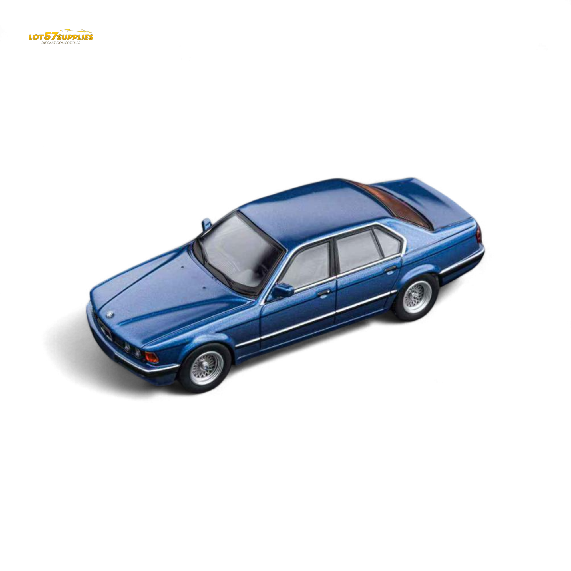 (Pre-Order) DCM BMW E32 7-Series Sedan - Alpina Blue 1:64
