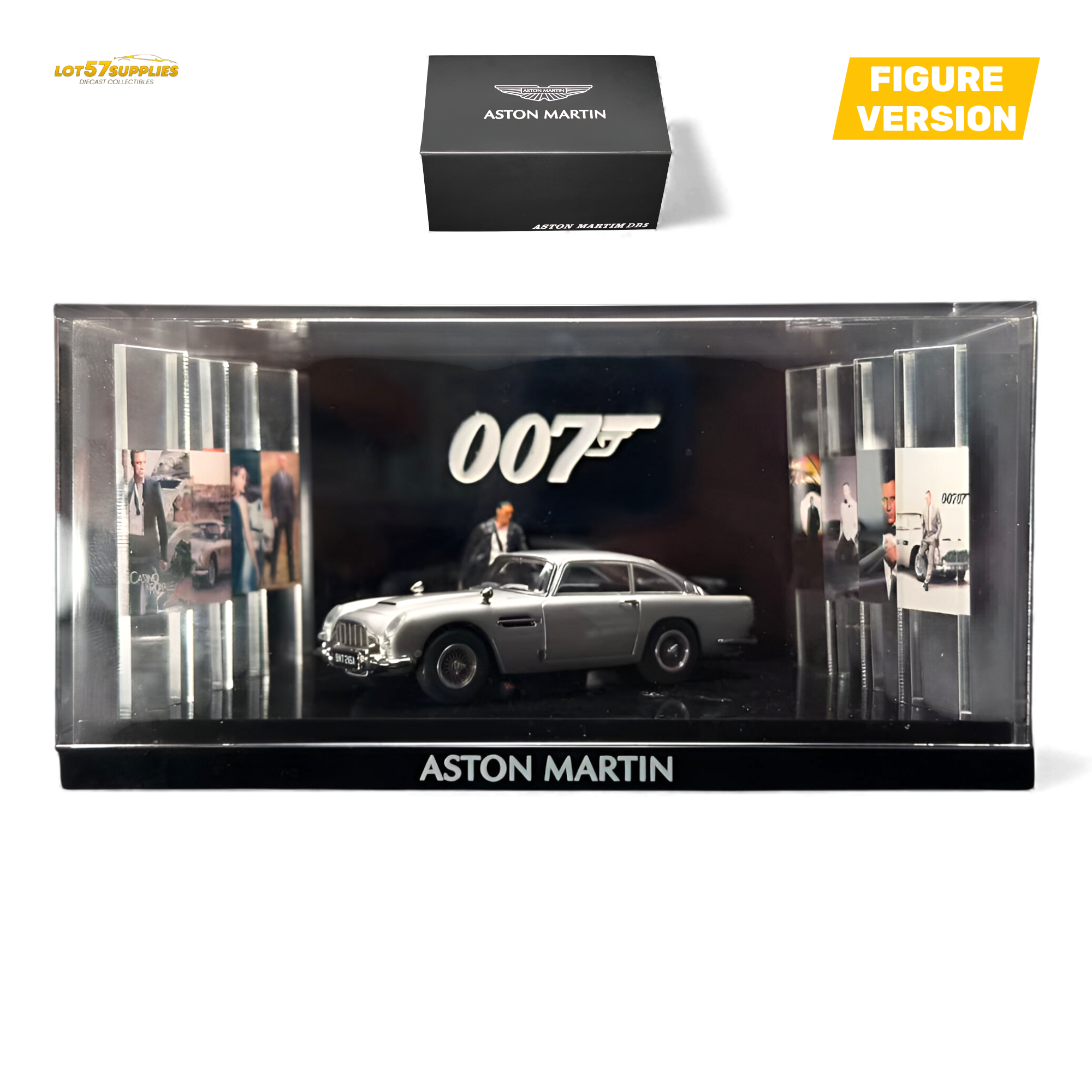 (Pre-Order) 007 DB5 - High Gloss Silver Figurine Ver 1:64