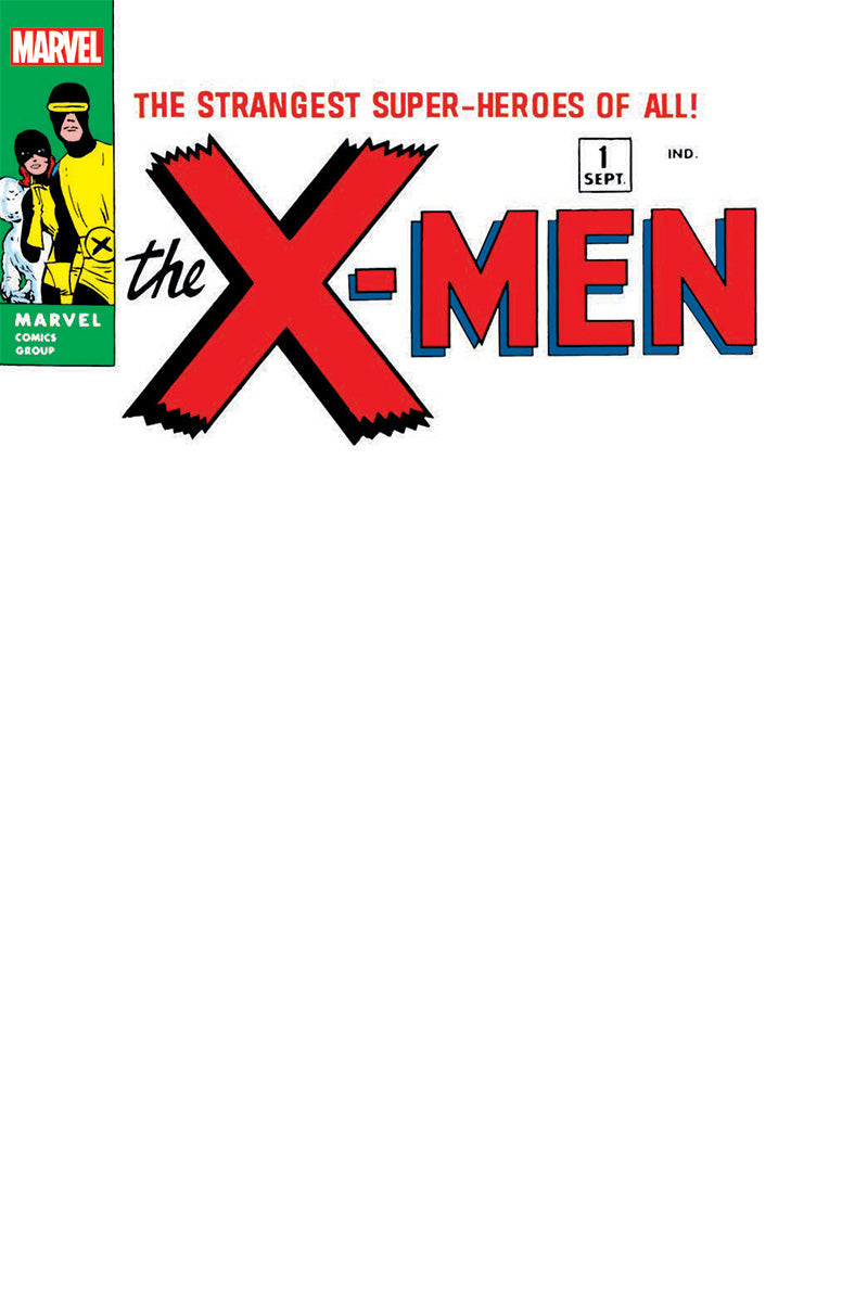 X-MEN 1963 #1 FACSIMILE EDITION UNKNOWN COMICS EXCLUSIVE BLANK VAR (04/12/2023)