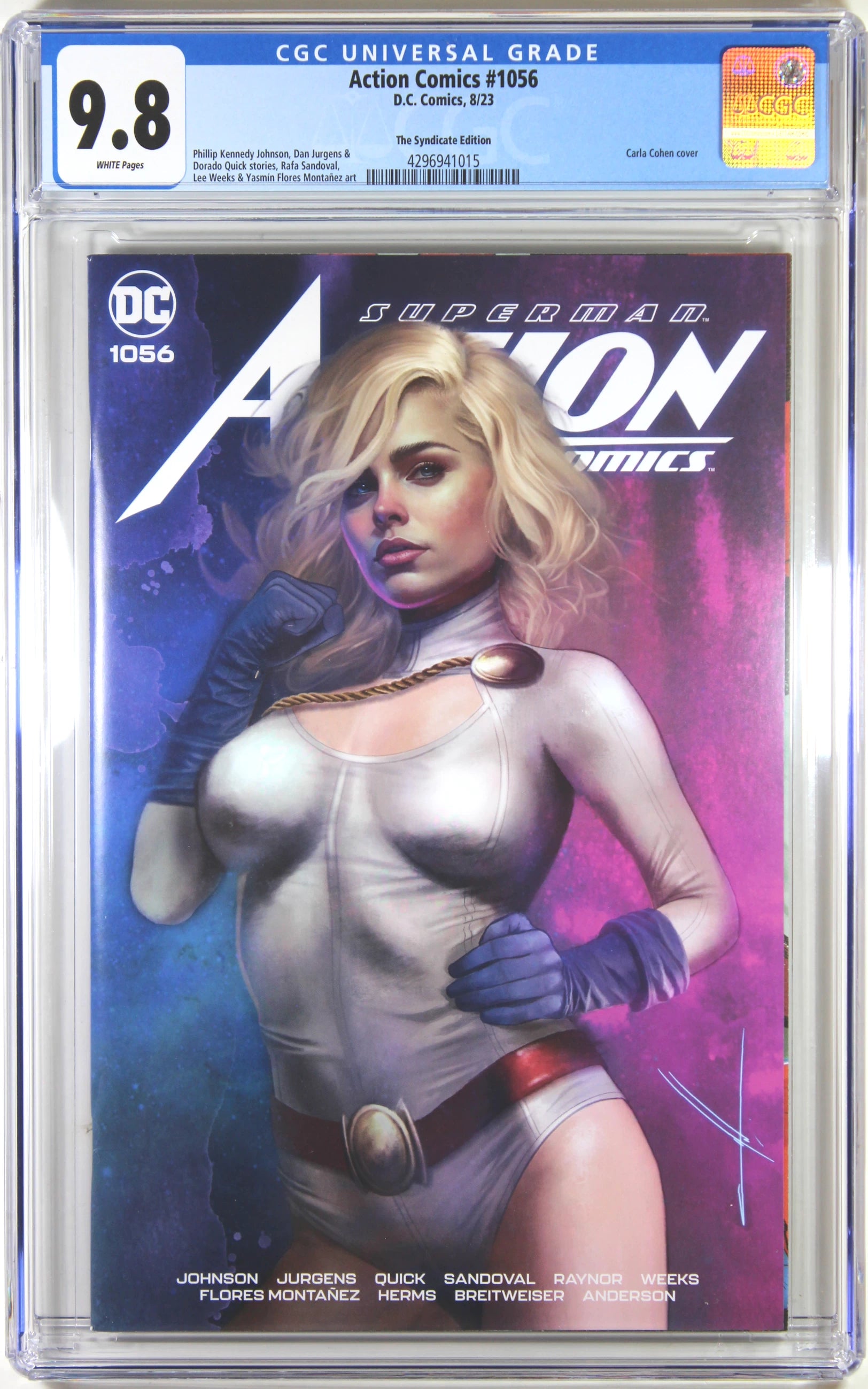 ACTION COMICS #1056 (CARLA COHEN EXCLUSIVE VARIANT)(2023) ~ CGC Graded 9.8