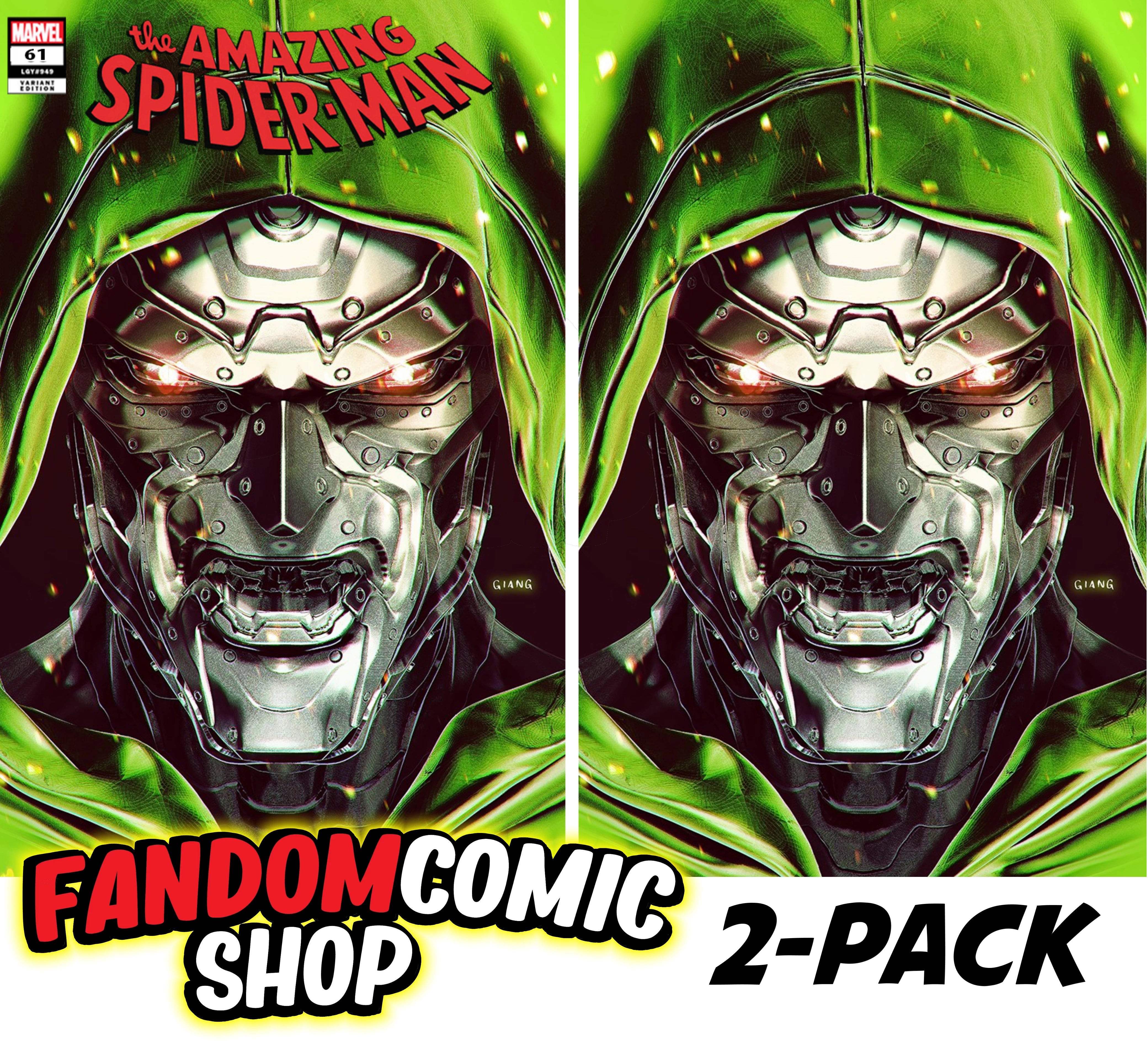 AMAZING SPIDER-MAN #61 (JOHN GIANG EXCLUSIVE DOCTOR DOOM TRADE/VIRGIN VARIANT SET)