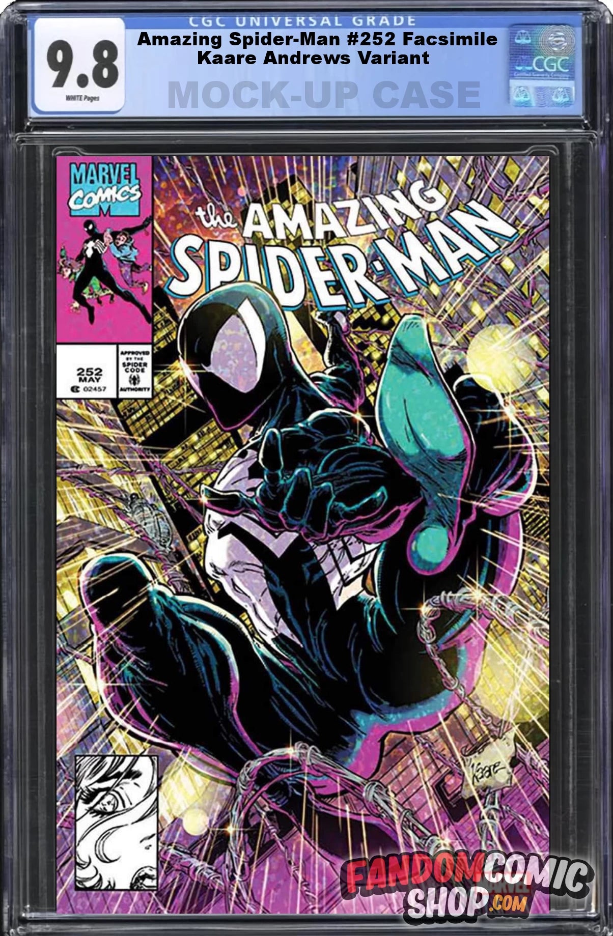 AMAZING SPIDER-MAN #252 FACSIMILE EDITION (KAARE ANDREWS EXCLUSIVE VARIANT) ~ CGC Graded 9.8