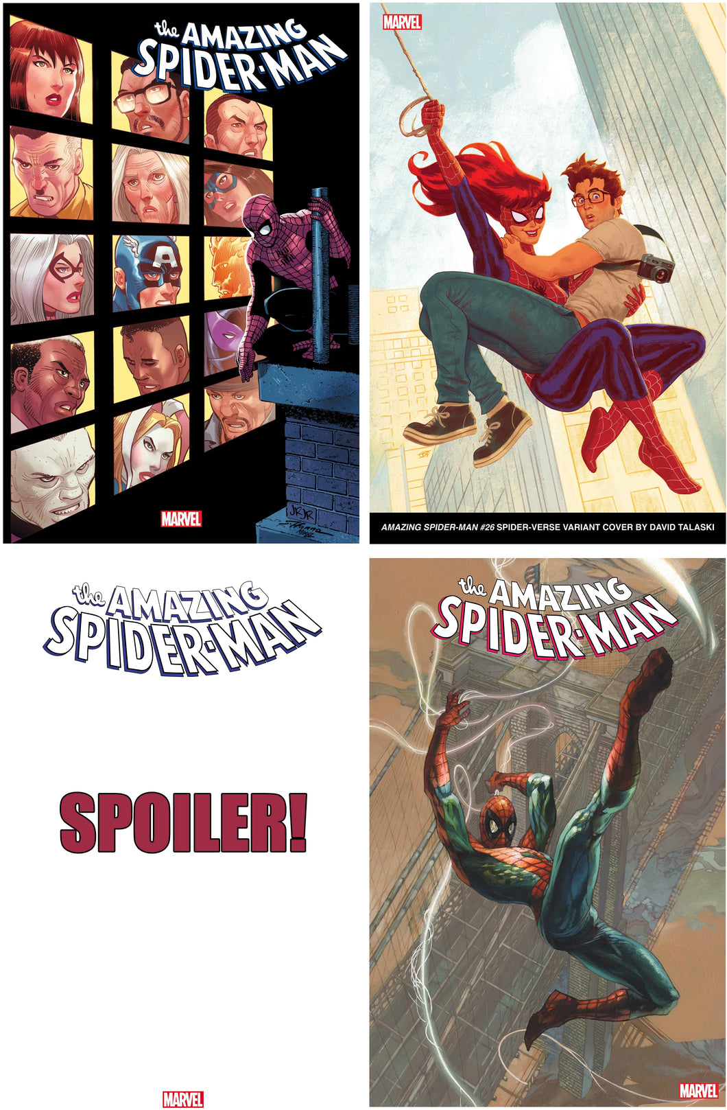 AMAZING SPIDER-MAN #26 (4-PACK COMIC BOOK SET w/SPOILER) ~ Marvel PRE-SALE