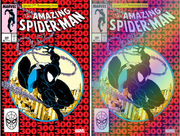 AMAZING SPIDER-MAN #300 FACSIMILE EDITION SET (MAIN & FOIL VARIANT)(2023) ~ Marvel