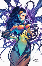 Load image into Gallery viewer, AMAZING SPIDER-MAN #34 (LOBOS EXCLUSIVE VENOMIZED SPIDER-WOMAN TRADE/VIRGIN VARIANT SET)