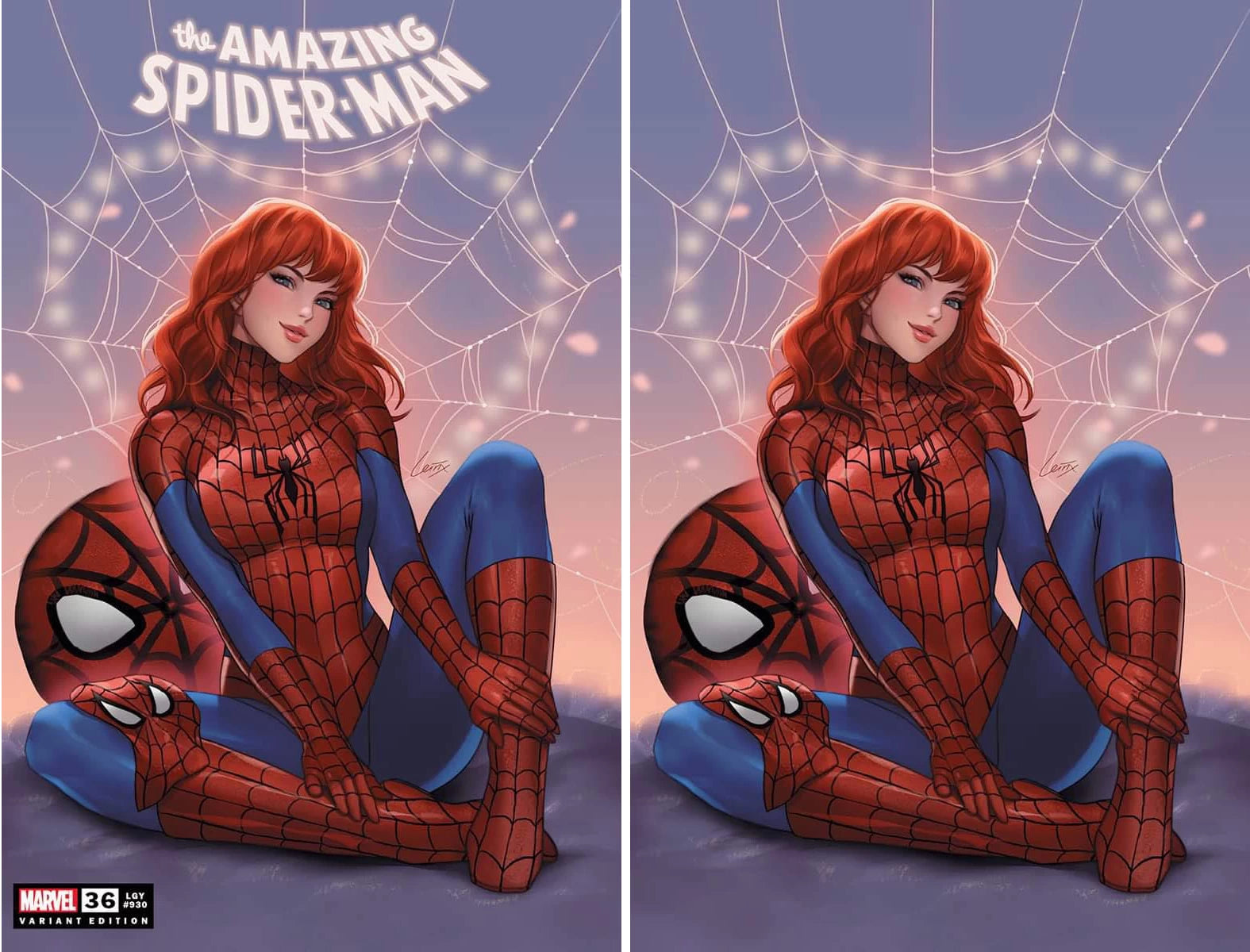 AMAZING SPIDER-MAN #36 (LEIRIX LI EXCLUSIVE MJ TRADE/VIRGIN VARIANT SET)