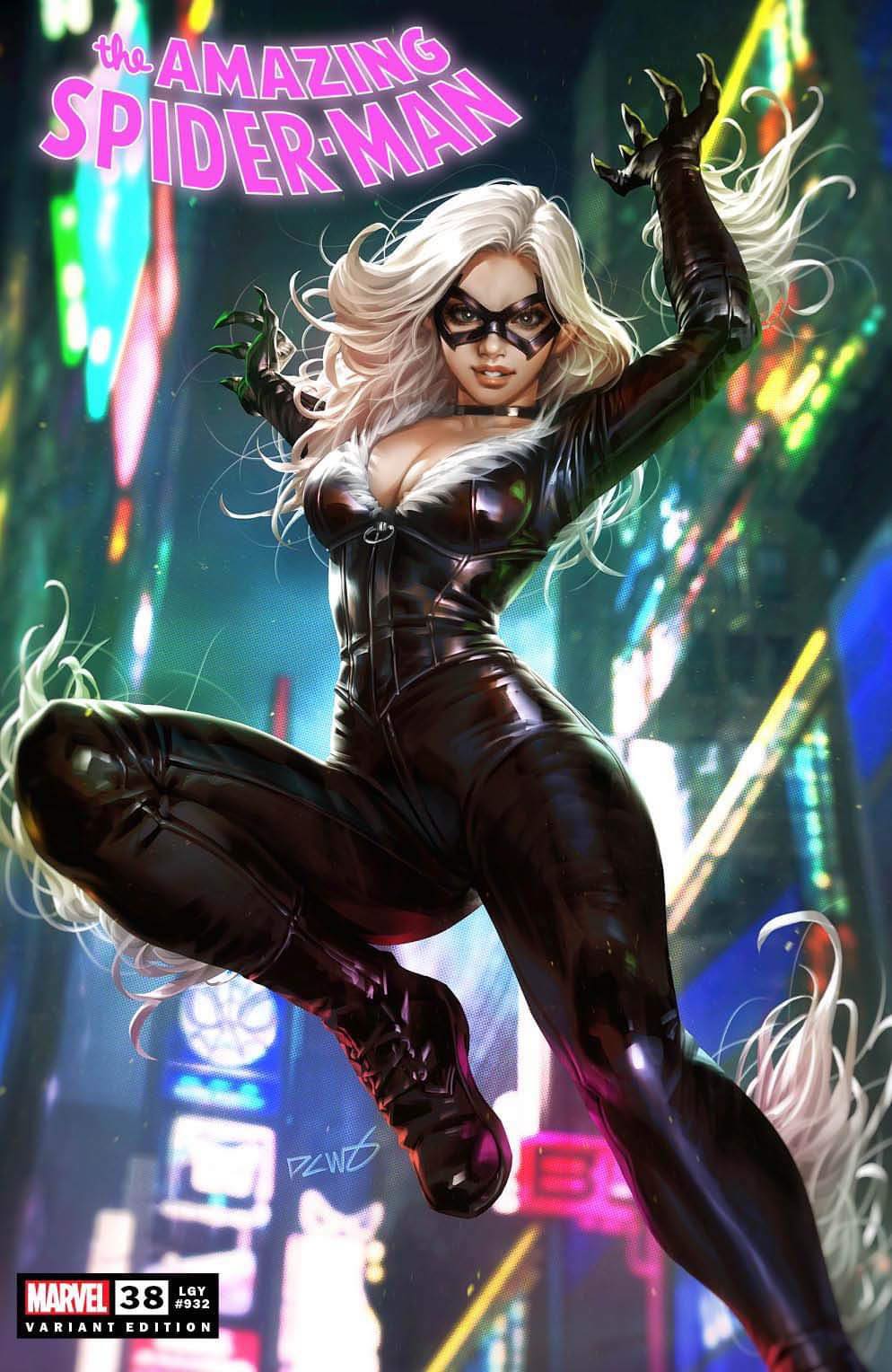 AMAZING SPIDER-MAN #38 (DERRICK CHEW EXCLUSIVE BLACK CAT VARIANT) COMIC BOOK