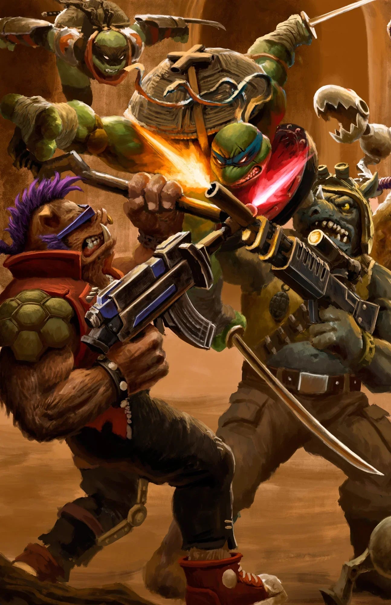 TMNT: Battle Nexus #1 Virgin - ECC NRG Exclusive (12/24/25) - SHIPS JANUARY