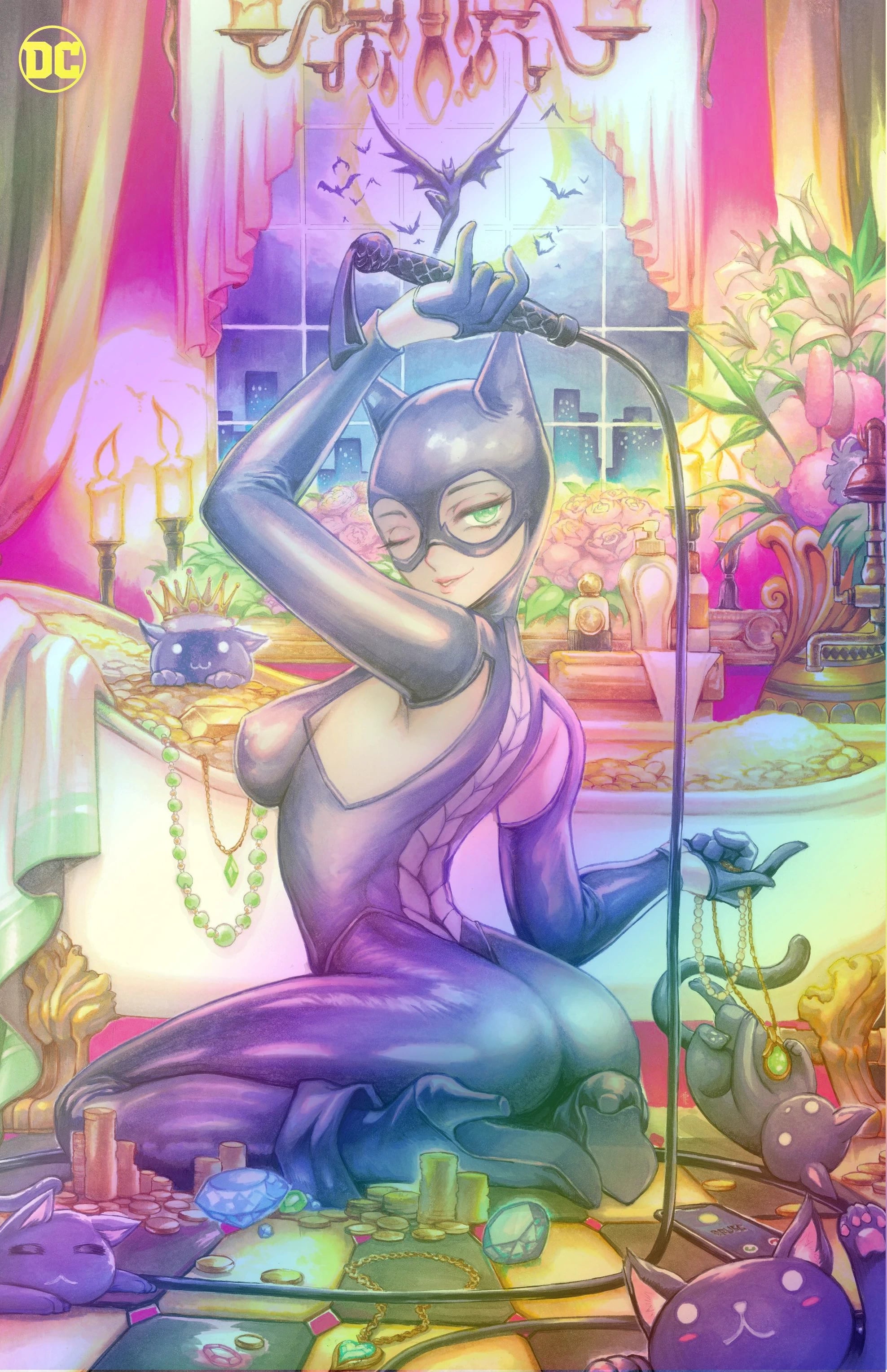 CATWOMAN #58 (RACHTA LIN EXCLUSIVE FOIL VIRGIN VARIANT)(2023) COMIC BOOK ~ DC Comics