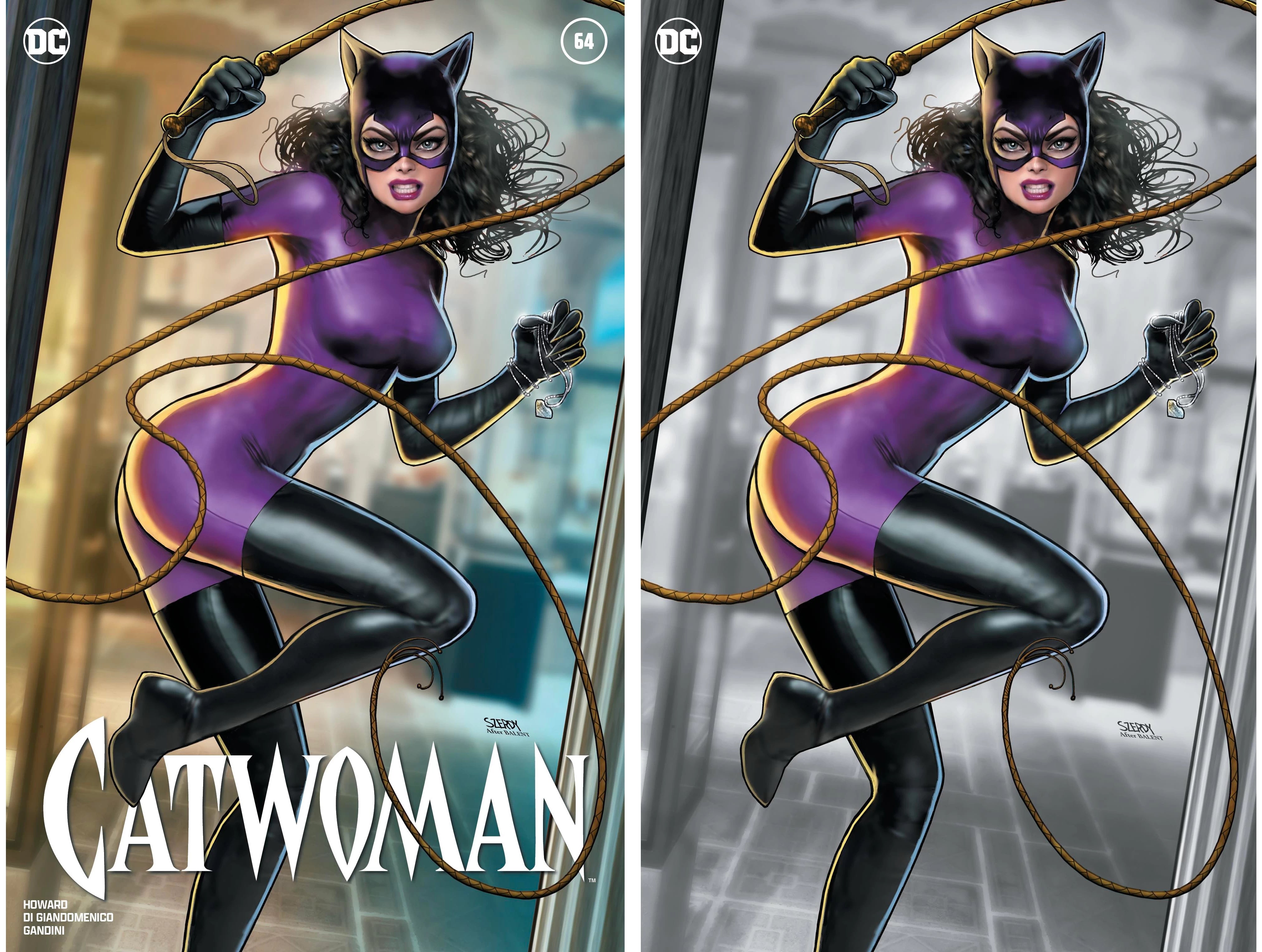 CATWOMAN #64 (NATHAN SZERDY EXCLUSIVE TRADE/VIRGIN VARIANT SET)(2024) ~ DC Comics