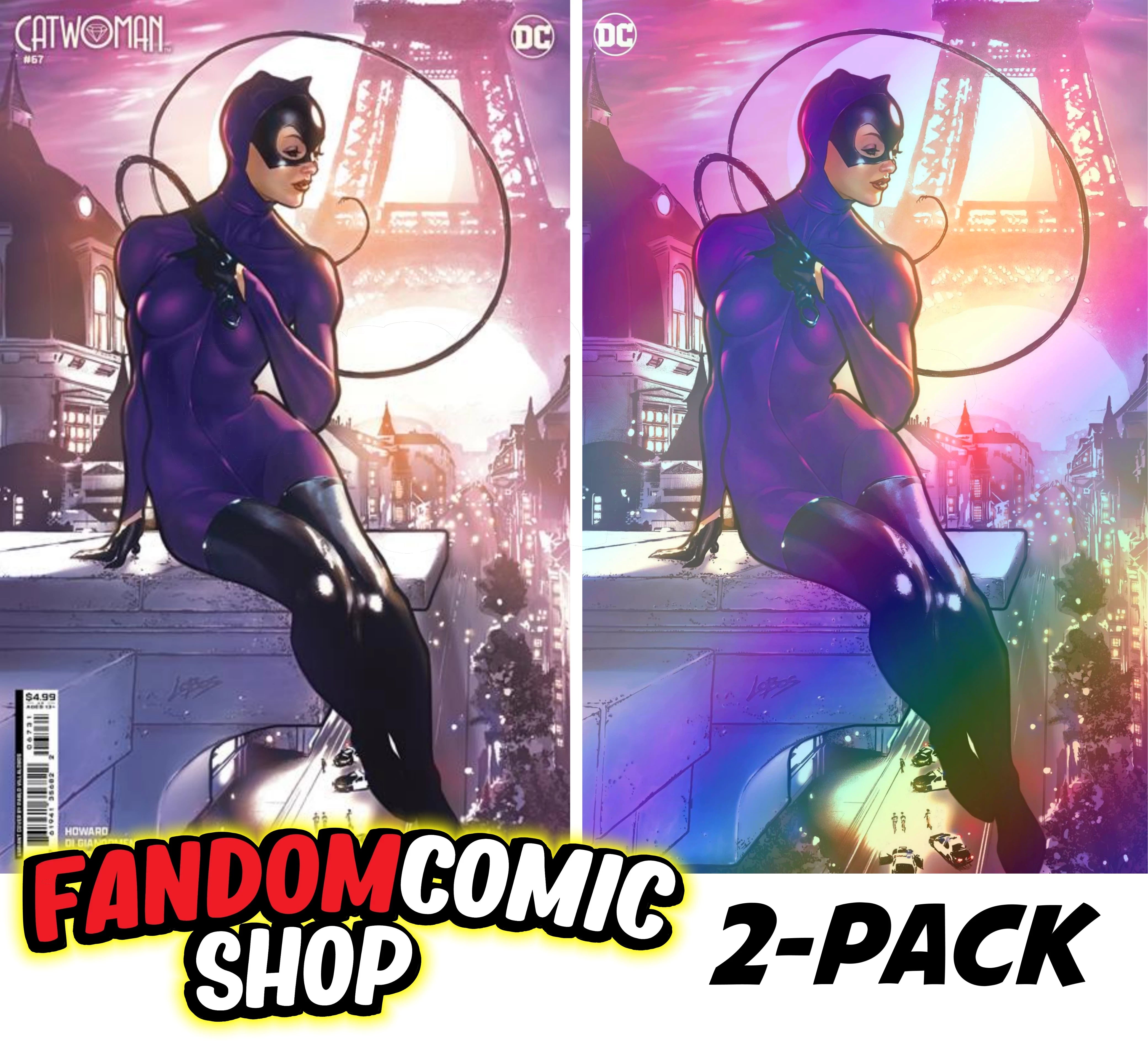 CATWOMAN #67 (LOBOS VARIANT & EXCLUSIVE FOIL VIRGIN VARIANT SET)(2024)