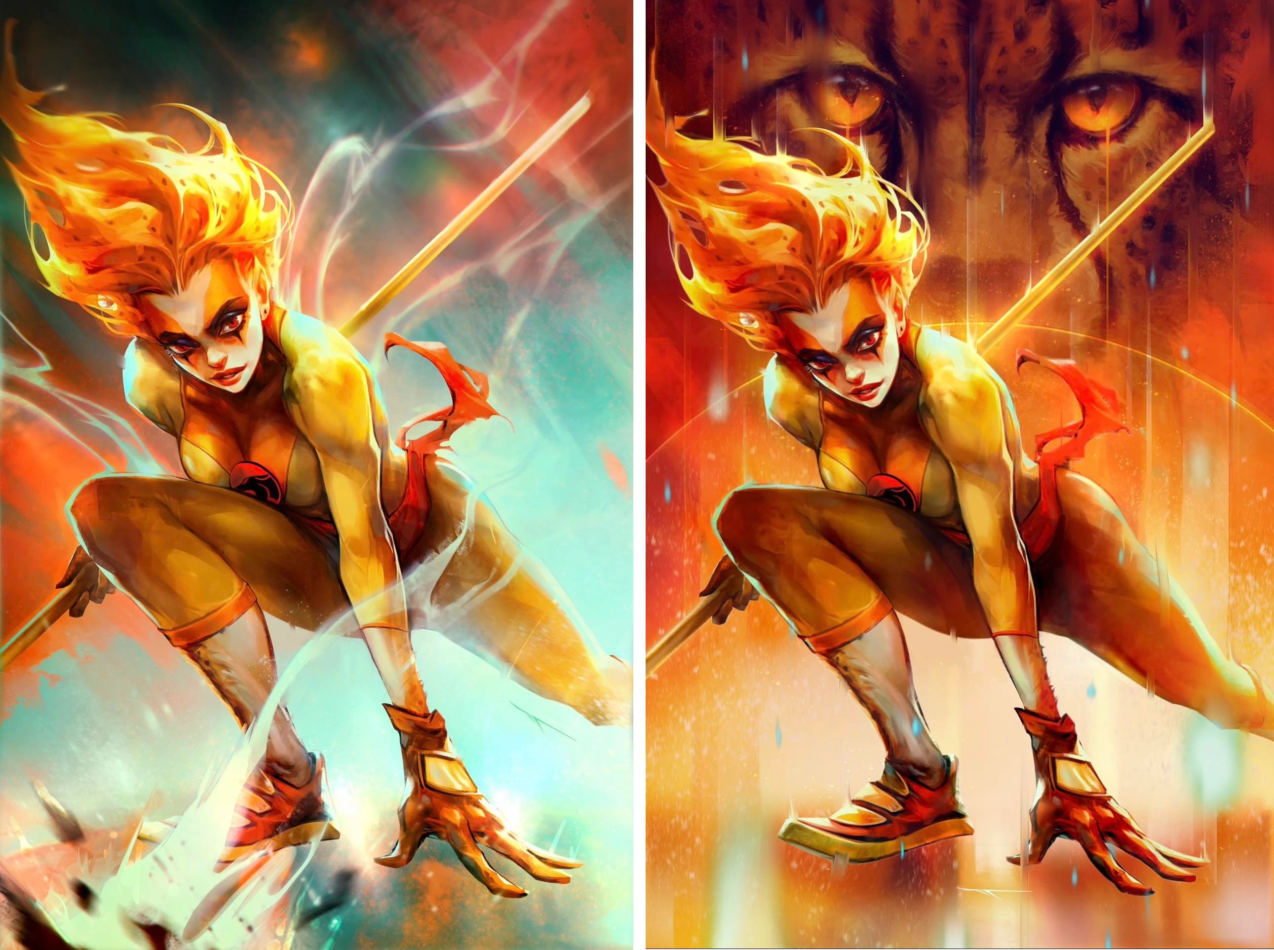 THUNDERCATS: CHEETARA #1 (IVAN TAO EXCLUSIVE VIRGIN VARIANT A & B SET) ~ Dynamite