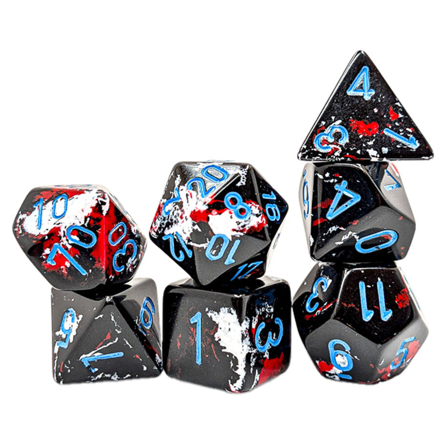 Brush - Dark Side/Blue Polyhedral 7-Die Set