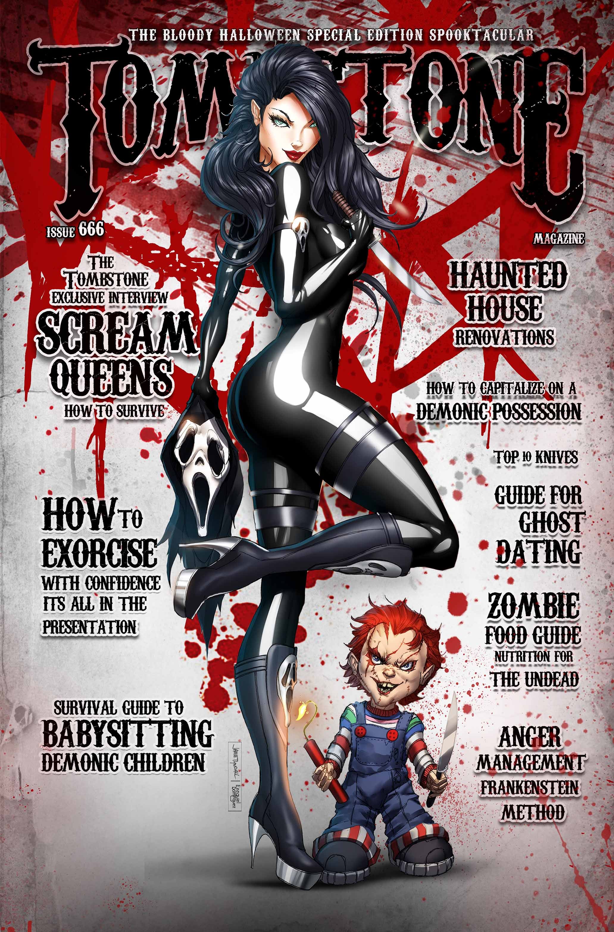 Tombstone Scream Halloween Print