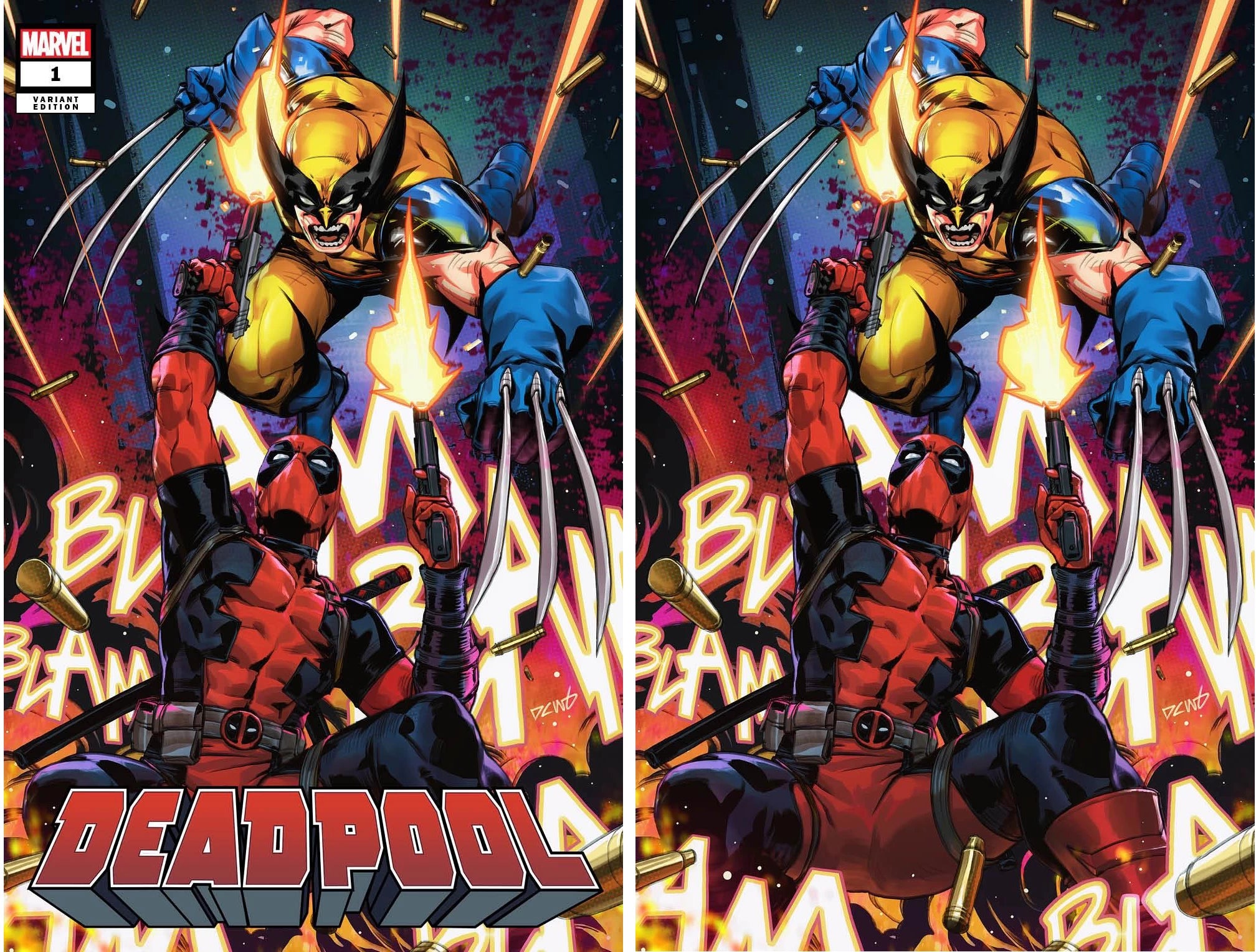 DEADPOOL #1 (DERRICK CHEW EXCLUSIVE WOLVERINE TRADE/VIRGIN VARIANT SET)