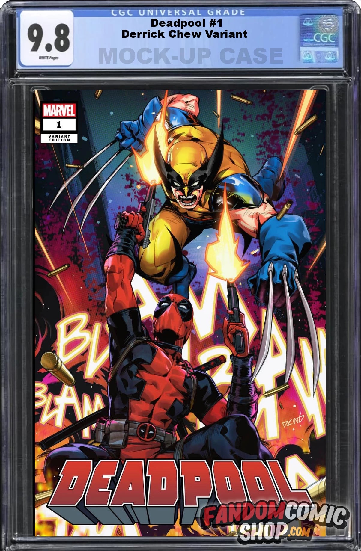 DEADPOOL #1 (DERRICK CHEW EXCLUSIVE WOLVERINE VARIANT) ~ CGC Graded 9.8