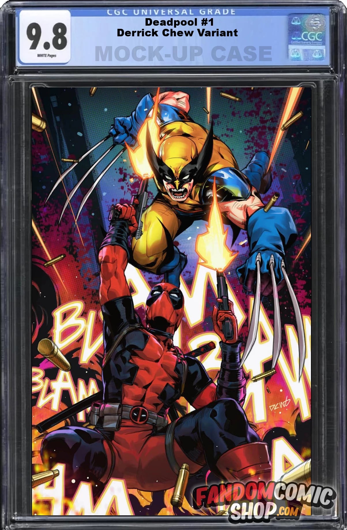 DEADPOOL #1 (DERRICK CHEW EXCLUSIVE WOLVERINE VIRGIN VARIANT) ~ CGC Graded 9.8