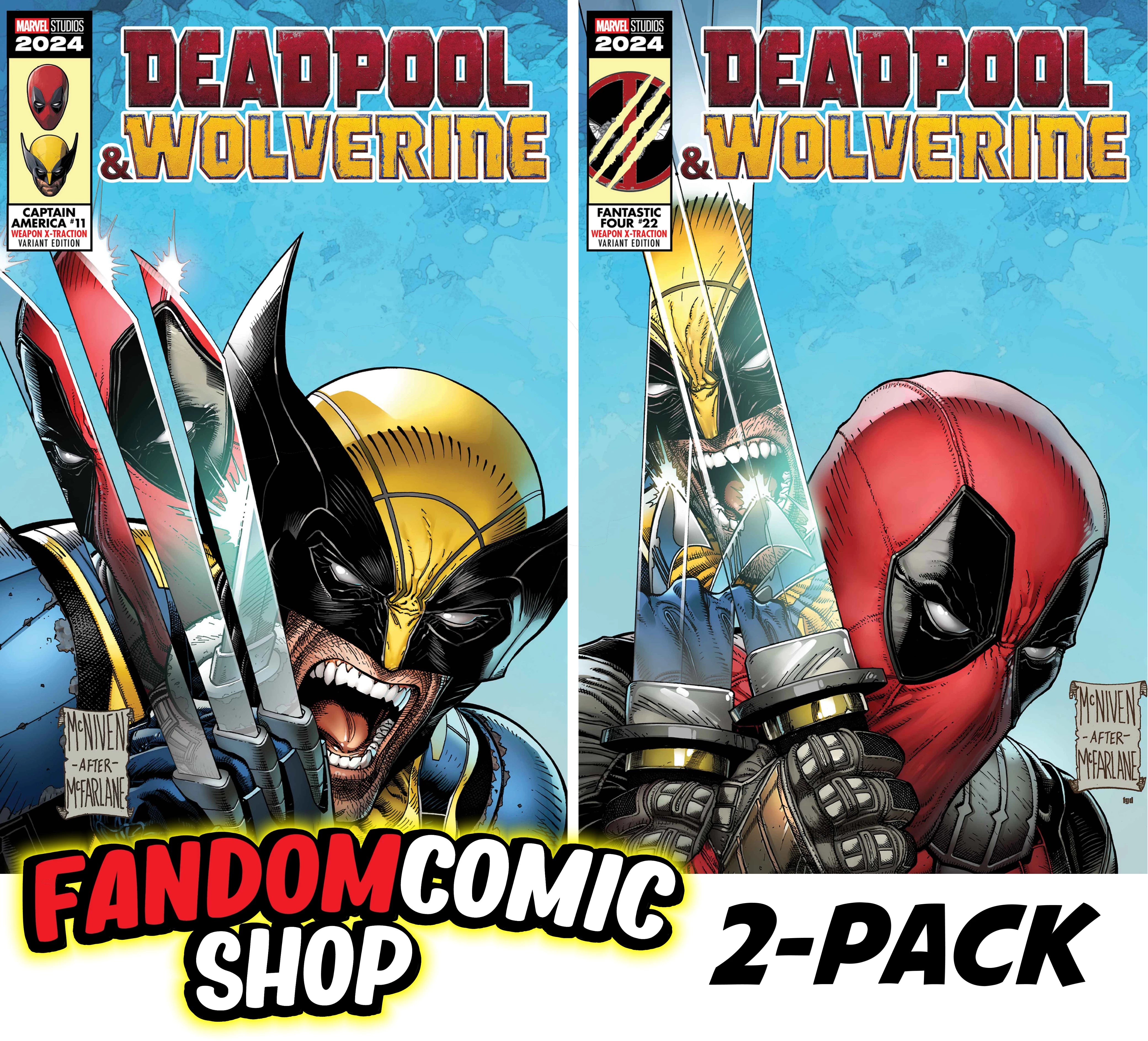 DEADPOOL & WOLVERINE (STEVE MCNIVEN HULK #340 MCFARLANE HOMAGE VARIANT SET)