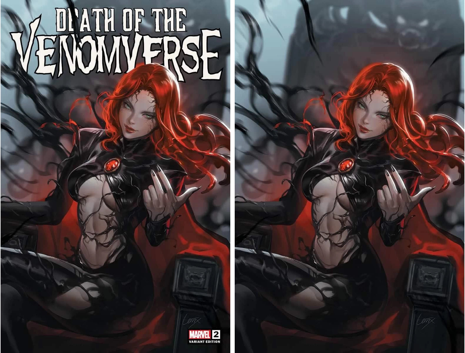 DEATH OF THE VENOMVERSE #2 (LESLEY LEIRIX LI EXCLUSIVE TRADE/VIRGIN VARIANT SET)