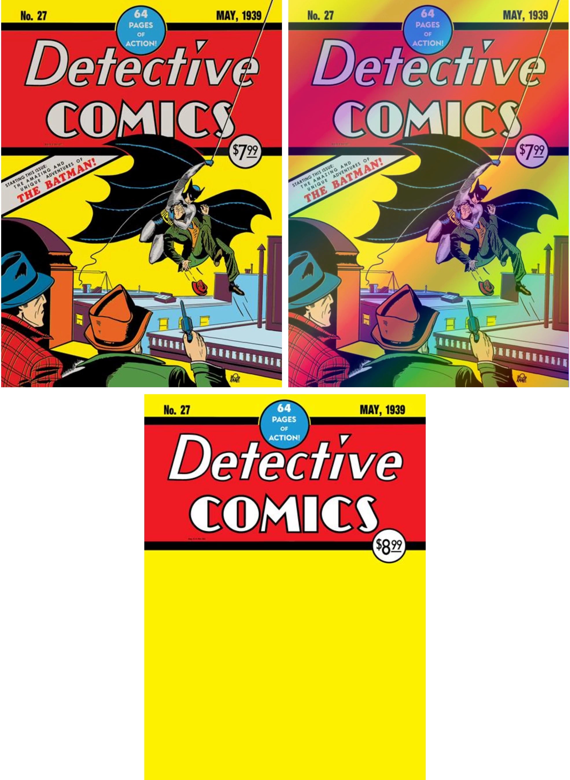 DETECTIVE COMICS #27 (MAIN/FOIL/BLANK FACSIMILE EDITION SET)(2024) ~ DC COMICS