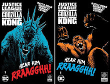 Load image into Gallery viewer, JUSTICE LEAGUE vs GODZILLA vs KONG #1 (ELECTRONIC ROAR SOUND VARIANT SET)