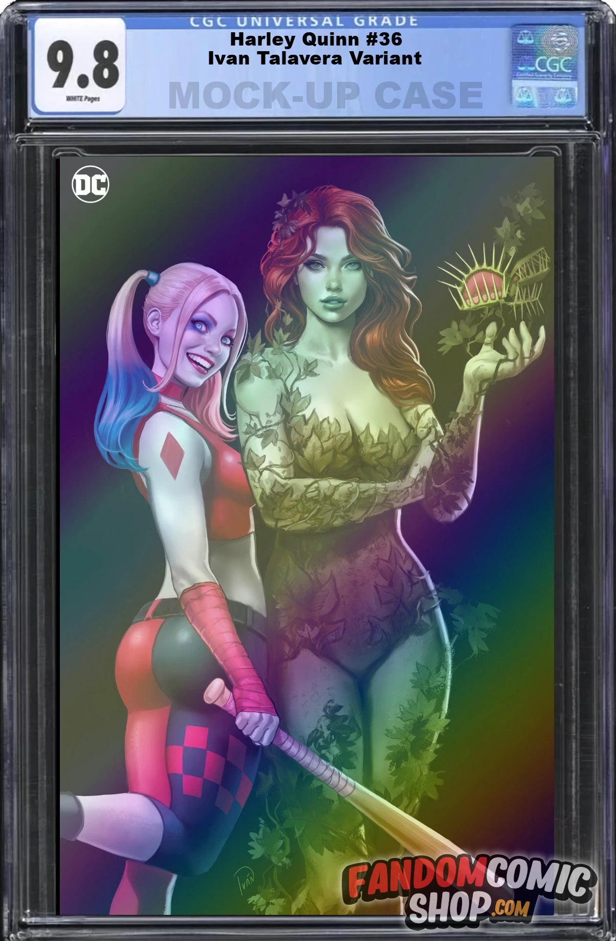 HARLEY QUINN #36 (IVAN TALAVERA EXCLUSIVE FOIL VIRGIN VARIANT) ~ CGC Graded 9.8