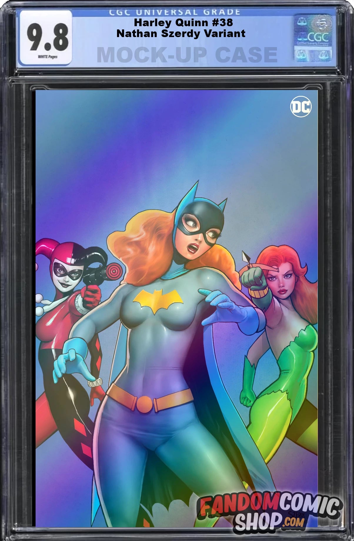 HARLEY QUINN #38 (NATHAN SZERDY EXCLUSIVE HOMAGE FOIL VIRGIN VARIANT) ~ CGC Graded 9.8