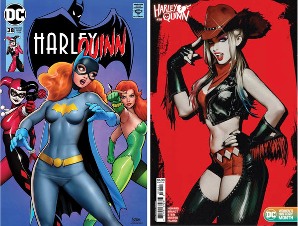 HARLEY QUINN #38 (NATHAN SZERDY EXCLUSIVE HOMAGE & SOZOMAIKA COWGIRL SET) ~ SPECIAL DEAL!