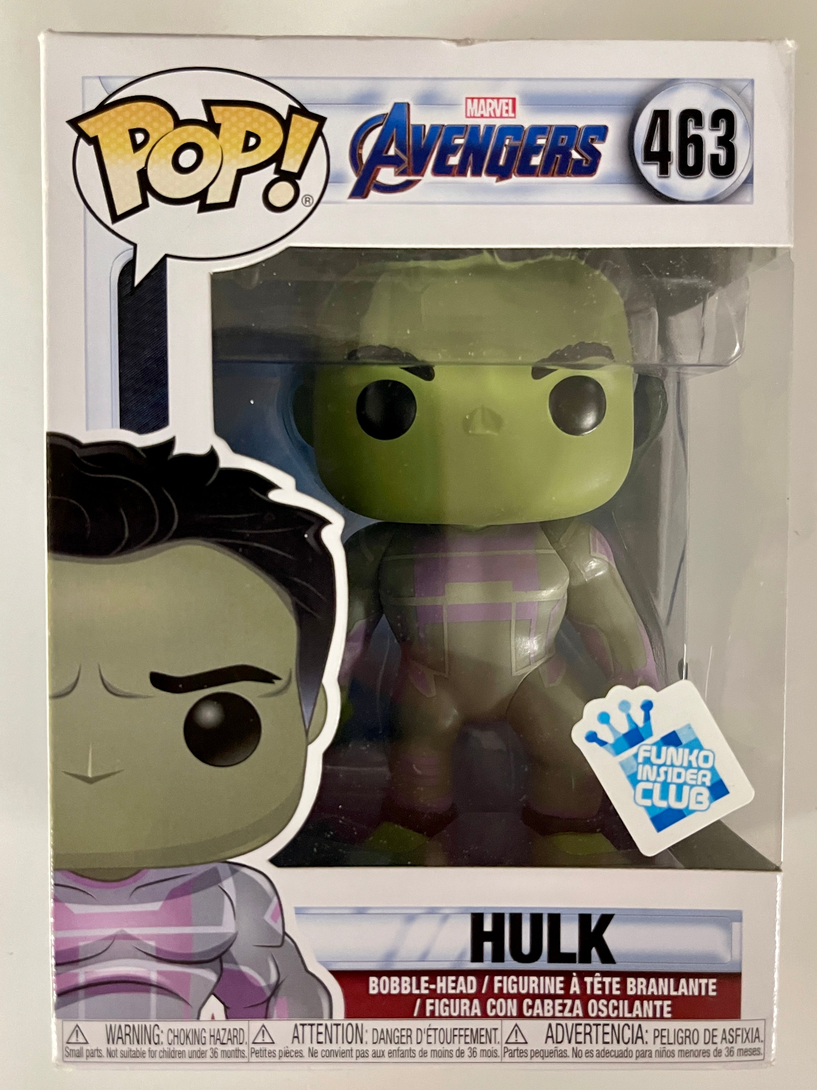 Funko Pop! Marvel Hulk #463 Avengers Endgame Gamestop Insider 2019 Vaulted Exclusive