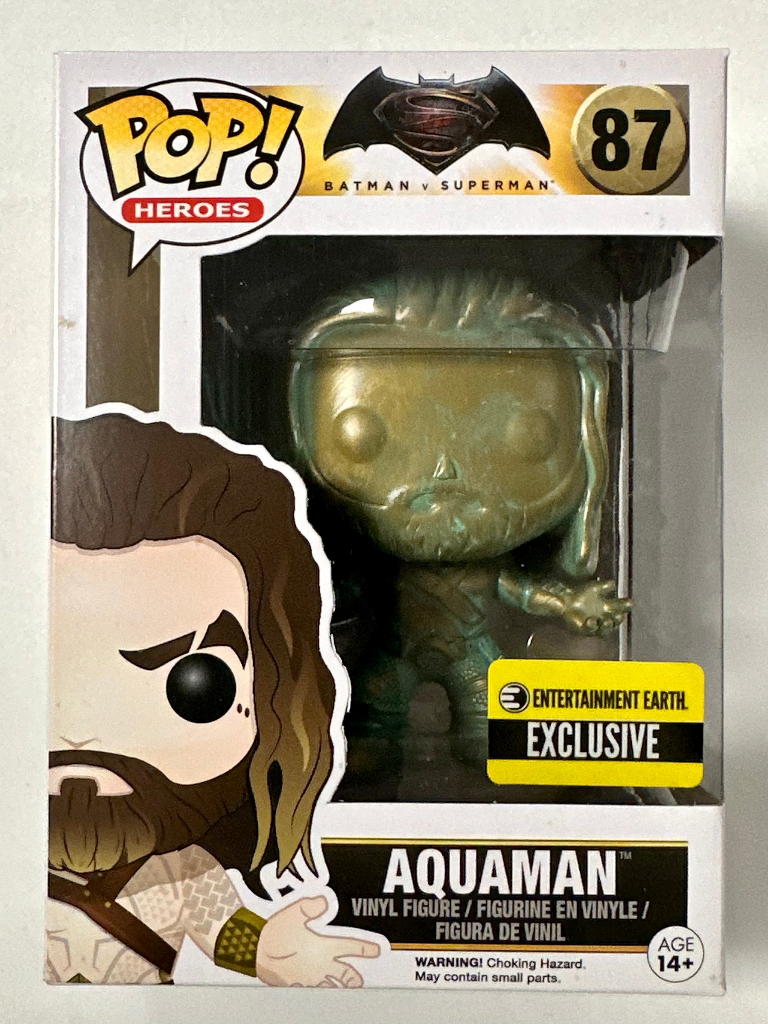 Funko Pop! DC Heroes Patina Aquaman #87 Batman V Superman 2015 Vaulted Exclusive