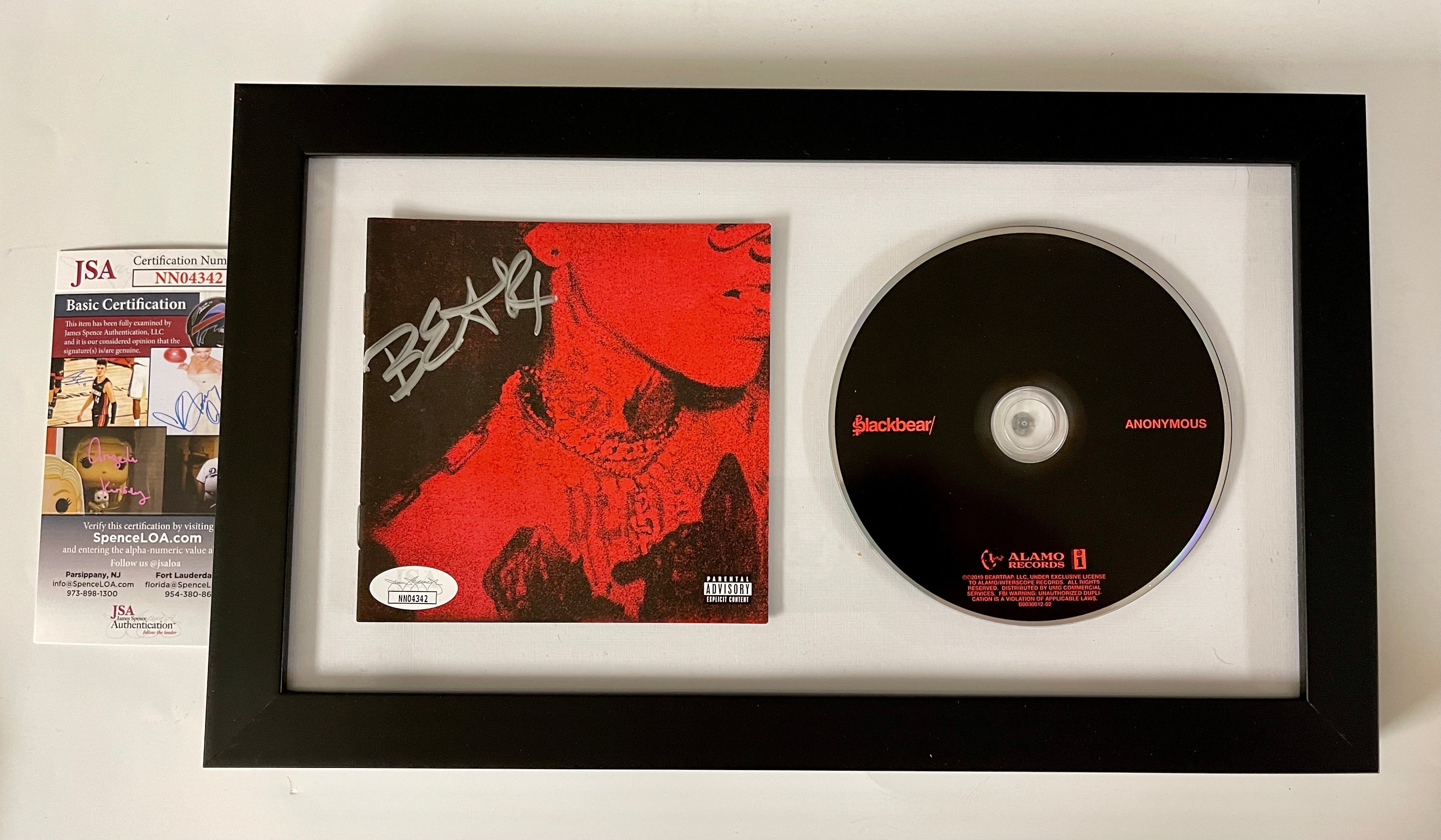 Blackbear Signed Anonymous Framed CD Booklet With JSA COA Hot Girl Bummer IDFC