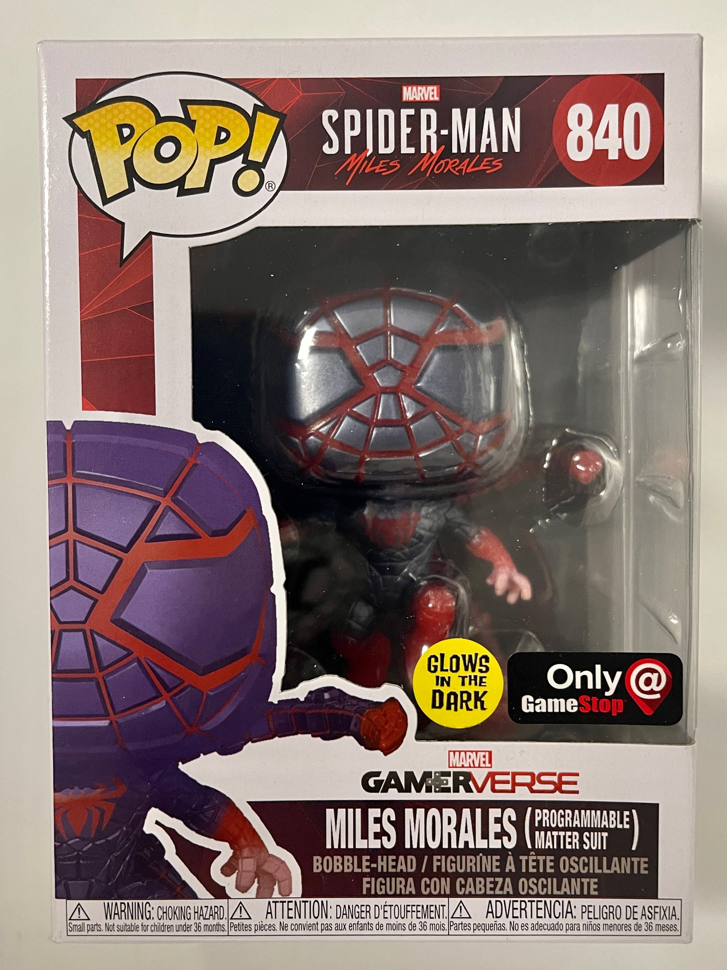 Funko Pop! Marvel Miles Morales Spider-Man (Programmable Matter Suit) #840 2021 Exclusive