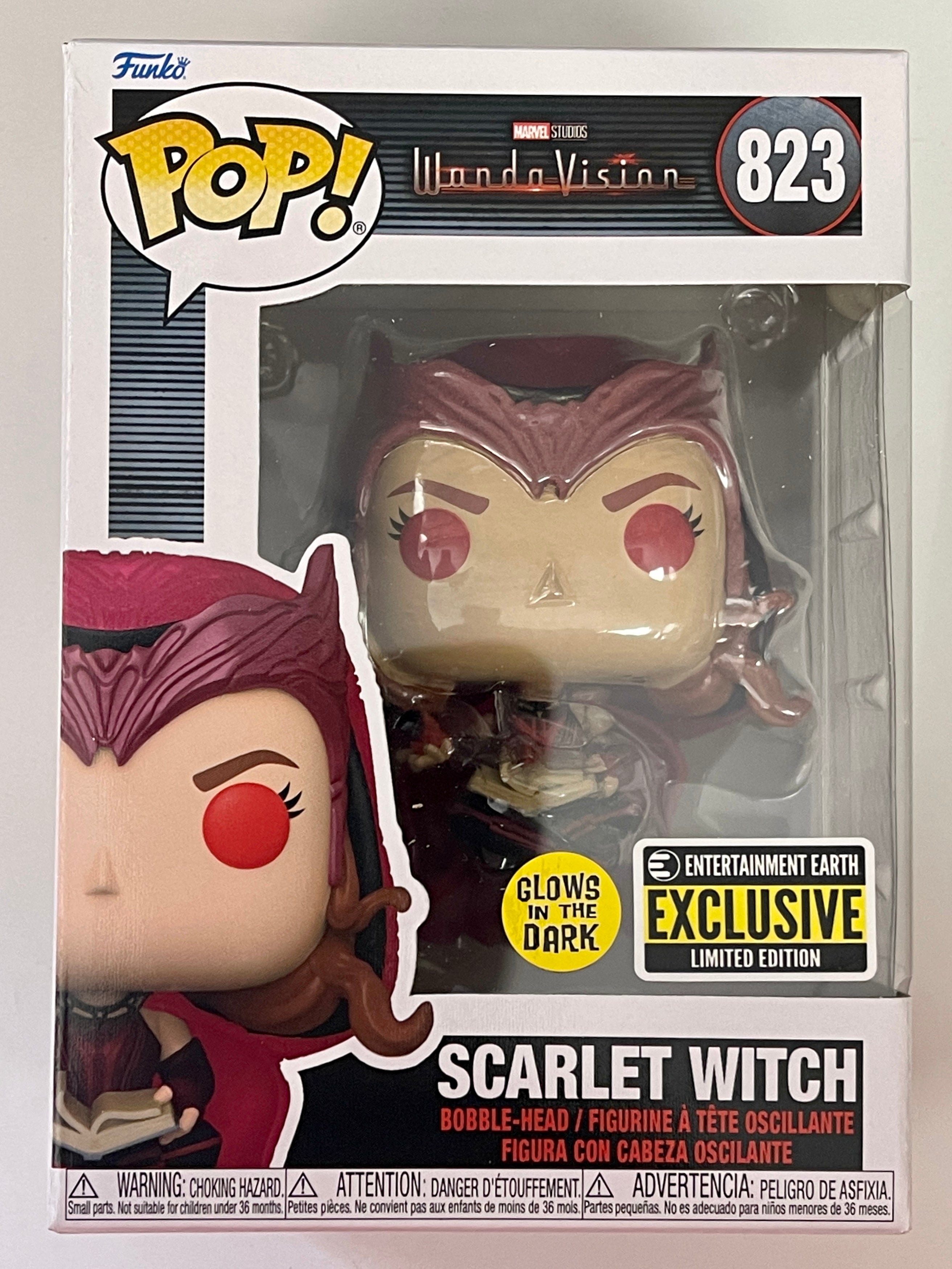 Funko Pop! Marvel Glow Scarlet Witch Levitating #823 WandaVision 2022 Exclusive