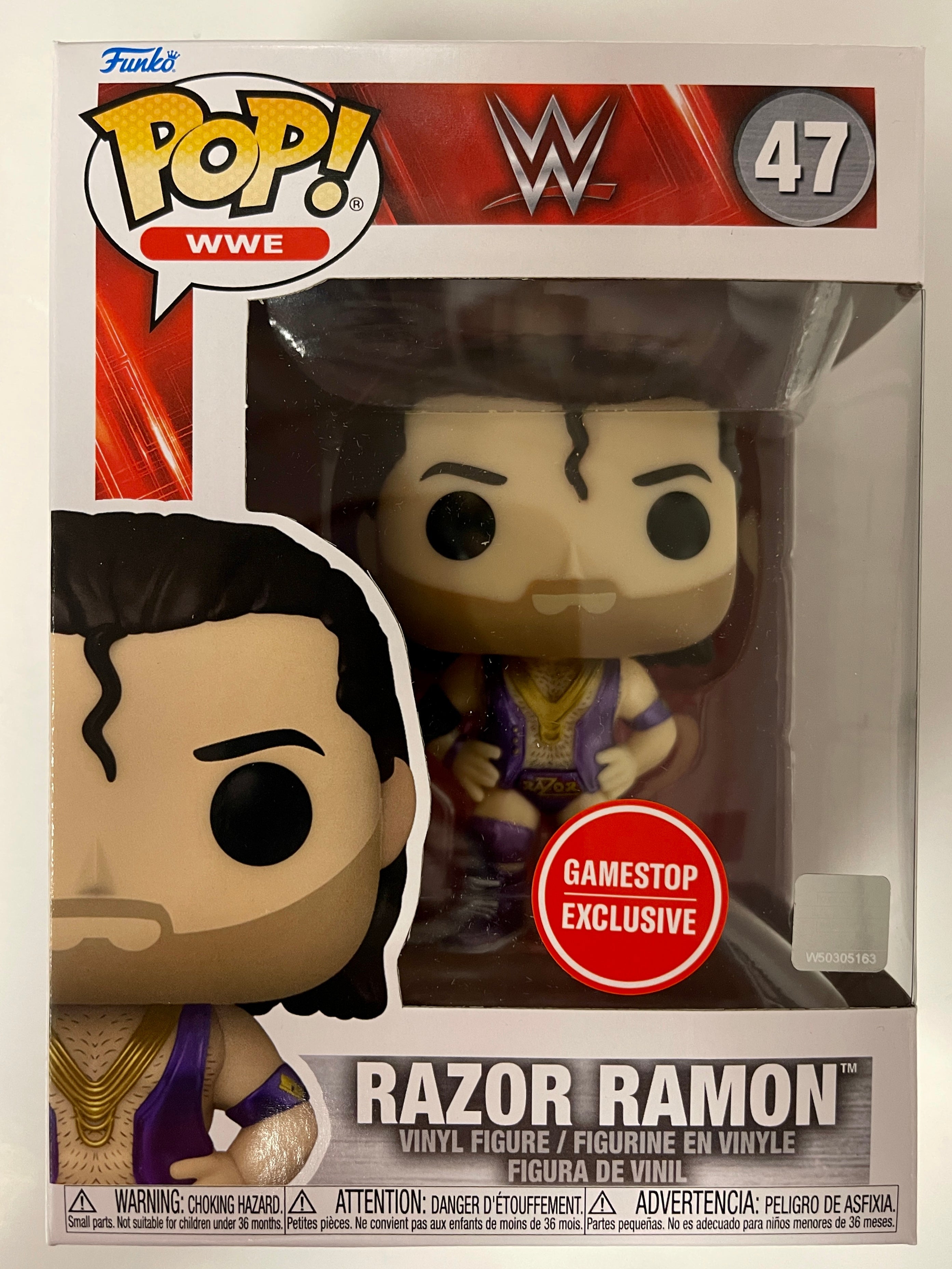 Funko Pop! WWE Metallic Razor Ramon #47 Scott Hall Wrestling GameStop Exclusive