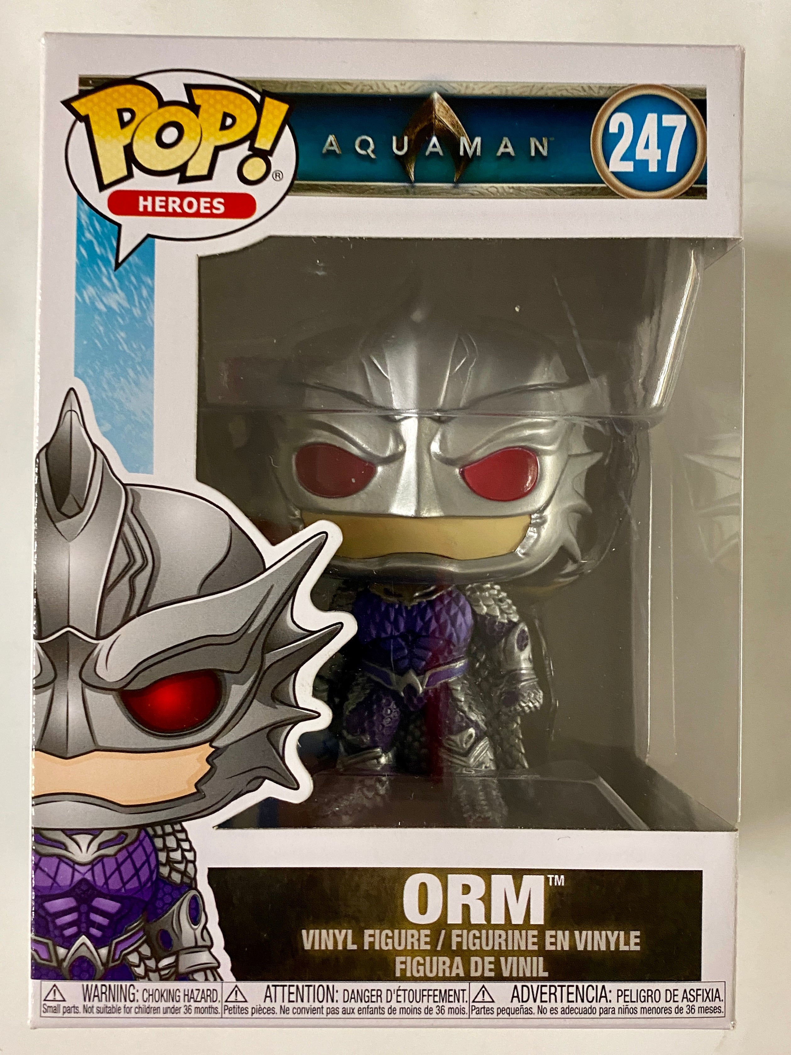 Funko Pop! Heroes Orm #247 Aquaman DC Comics Patrick Wilson 2018 Vaulted