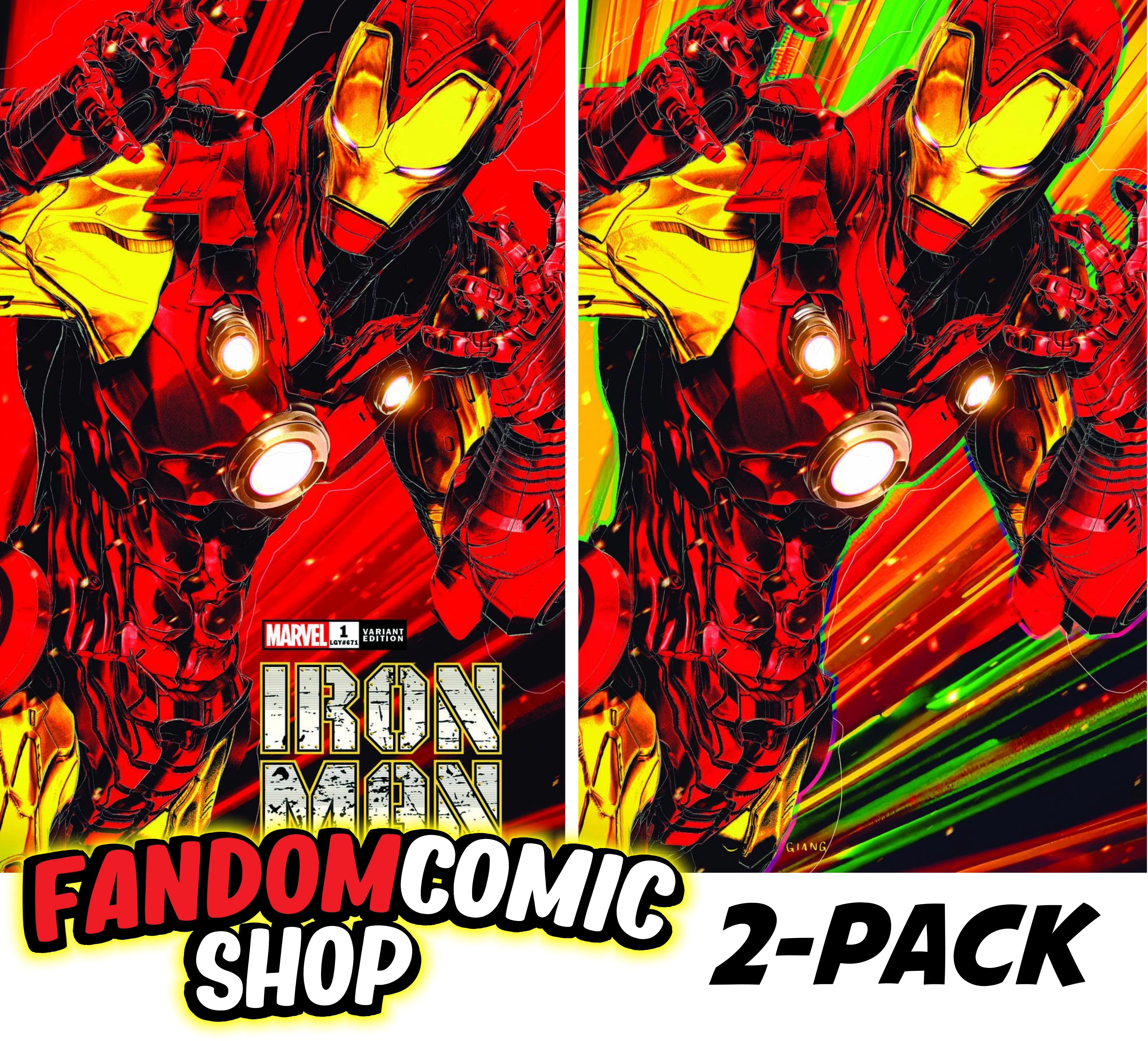 IRON MAN #1 (JOHN GIANG EXCLUSIVE TRADE/VIRGIN VARIANT SET)(2024)