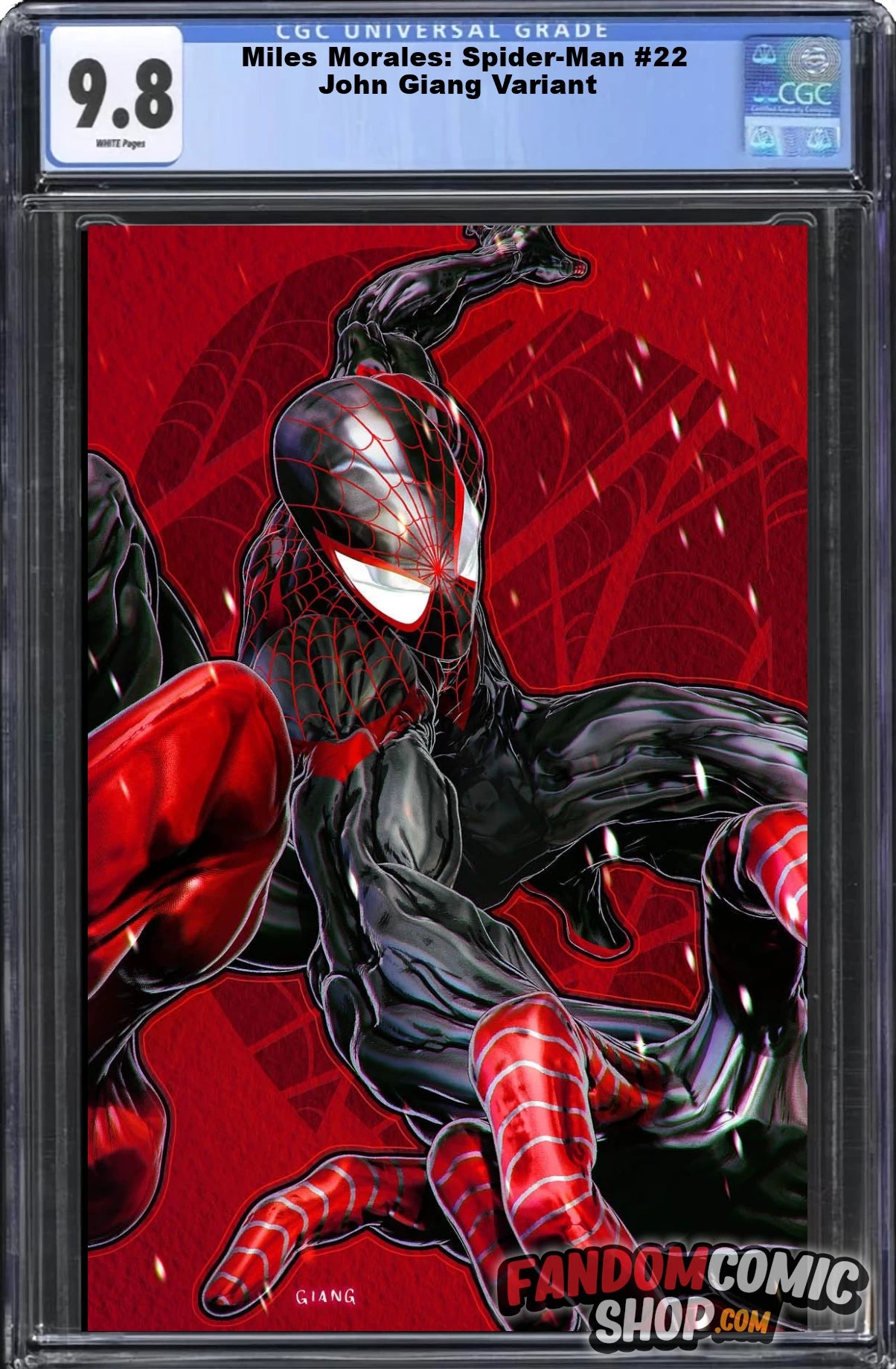 MILES MORALES: SPIDER-MAN #22 (JOHN GIANG EXCLUSIVE VIRGIN VARIANT) ~ CGC Graded 9.8