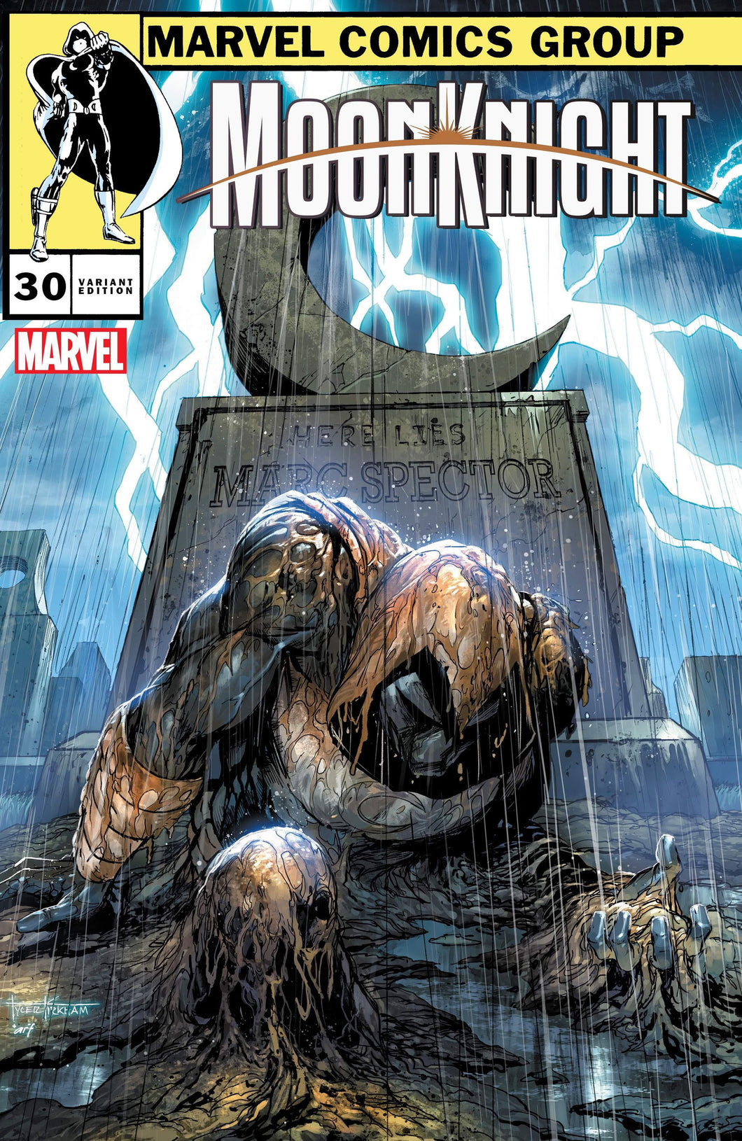 MOON KNIGHT #30 (TYLER KIRHAM VARIANT)(2023) COMIC BOOK ~ Marvel