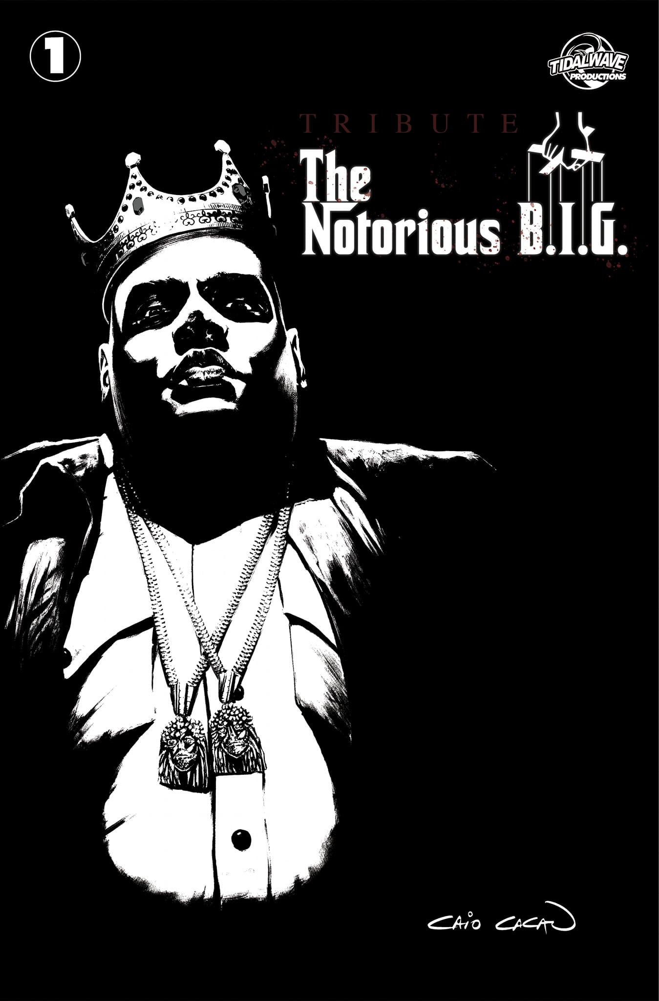 TRIBUTE: THE NOTORIOUS B.I.G. (CAIO CACAU GODFATHER HOMAGE) COMIC BOOK ~ TIDAL WAVE BIOGRAPHY