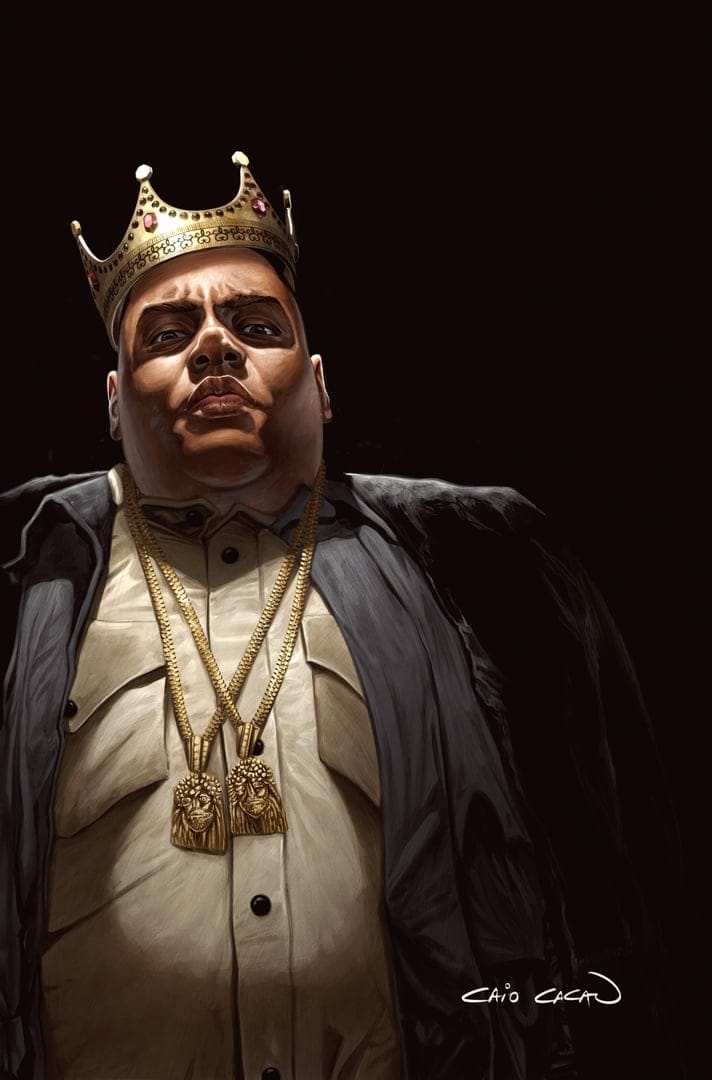 TRIBUTE: THE NOTORIOUS B.I.G. (CAIO CACAU VIRGIN GODFATHER HOMAGE) COMIC BOOK ~ TIDAL WAVE BIOGRAPHY