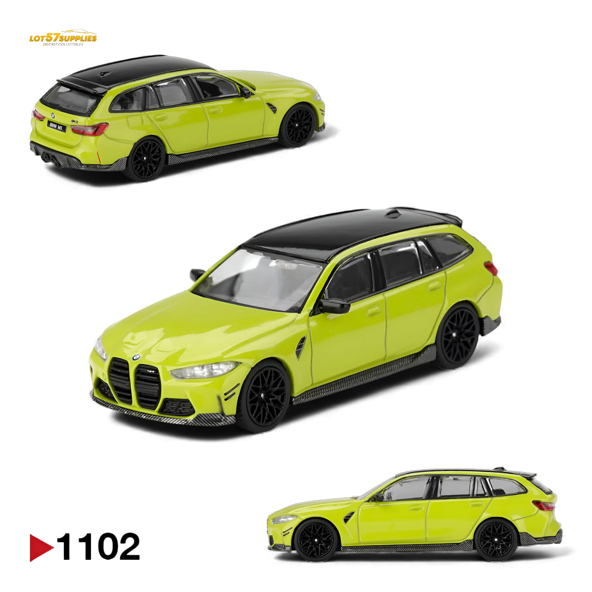 (Pre-Order) Mini-GT BMW M3 M Performance Touring - Sao Paulo Yellow 1:64