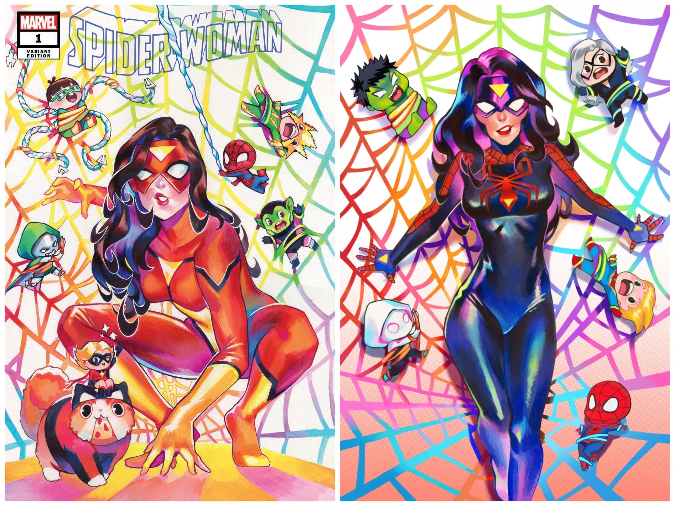 SPIDER-WOMAN #1 SSCO RIAN GONZALES TRADE DRESS + VIRGIN SET 2020