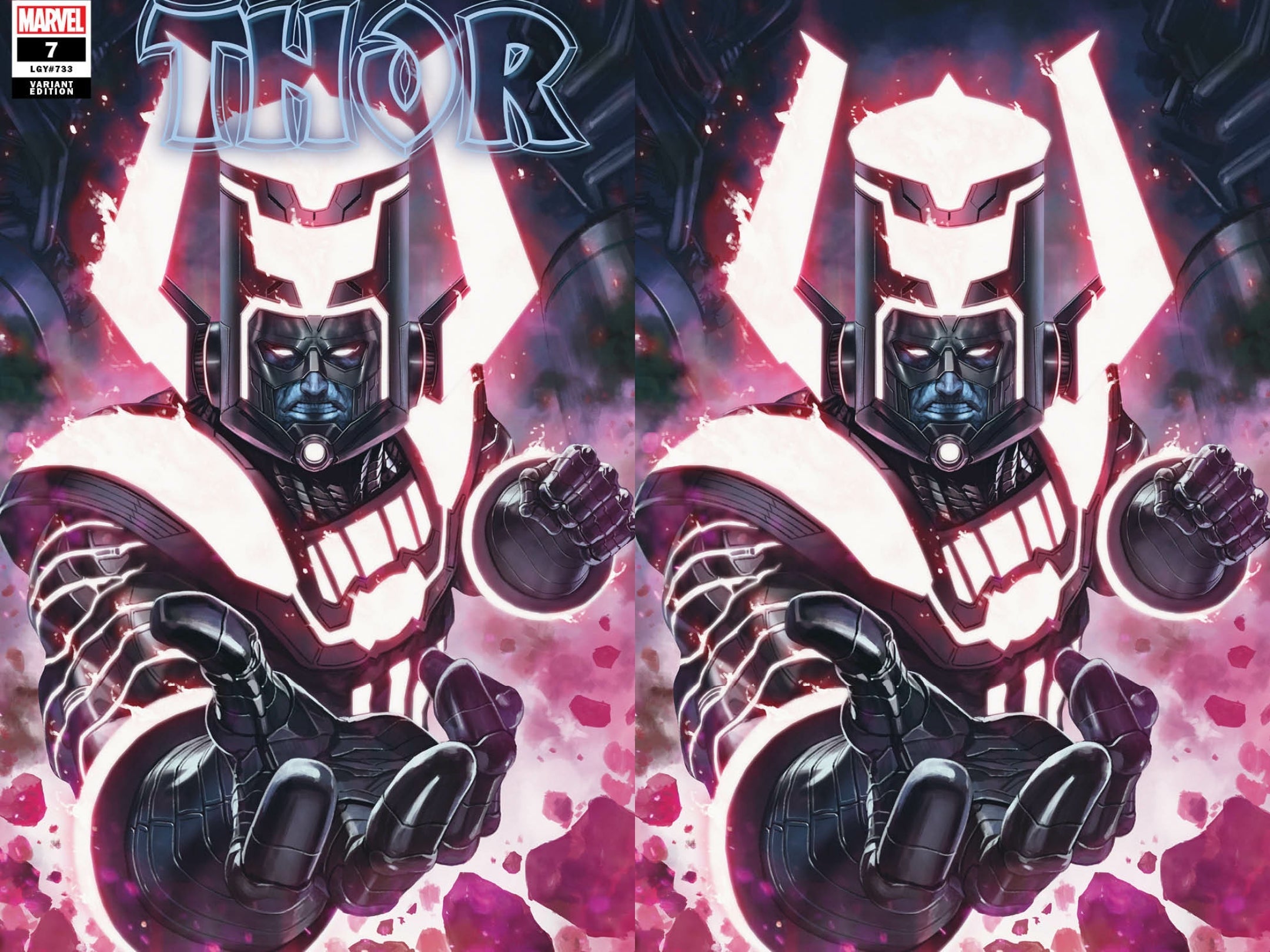 THOR #7 SSCO SKAN SRISUWAN BLACK WINTER GALACTUS TRADE DRESS & VIRGIN VARIANT SET 2020