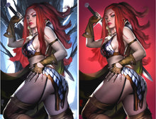 Load image into Gallery viewer, RED SONJA #8 (JOSH BURNS EXCLUSIVE VIRGIN VARIANT A &amp; B SET) ~ Dynamite